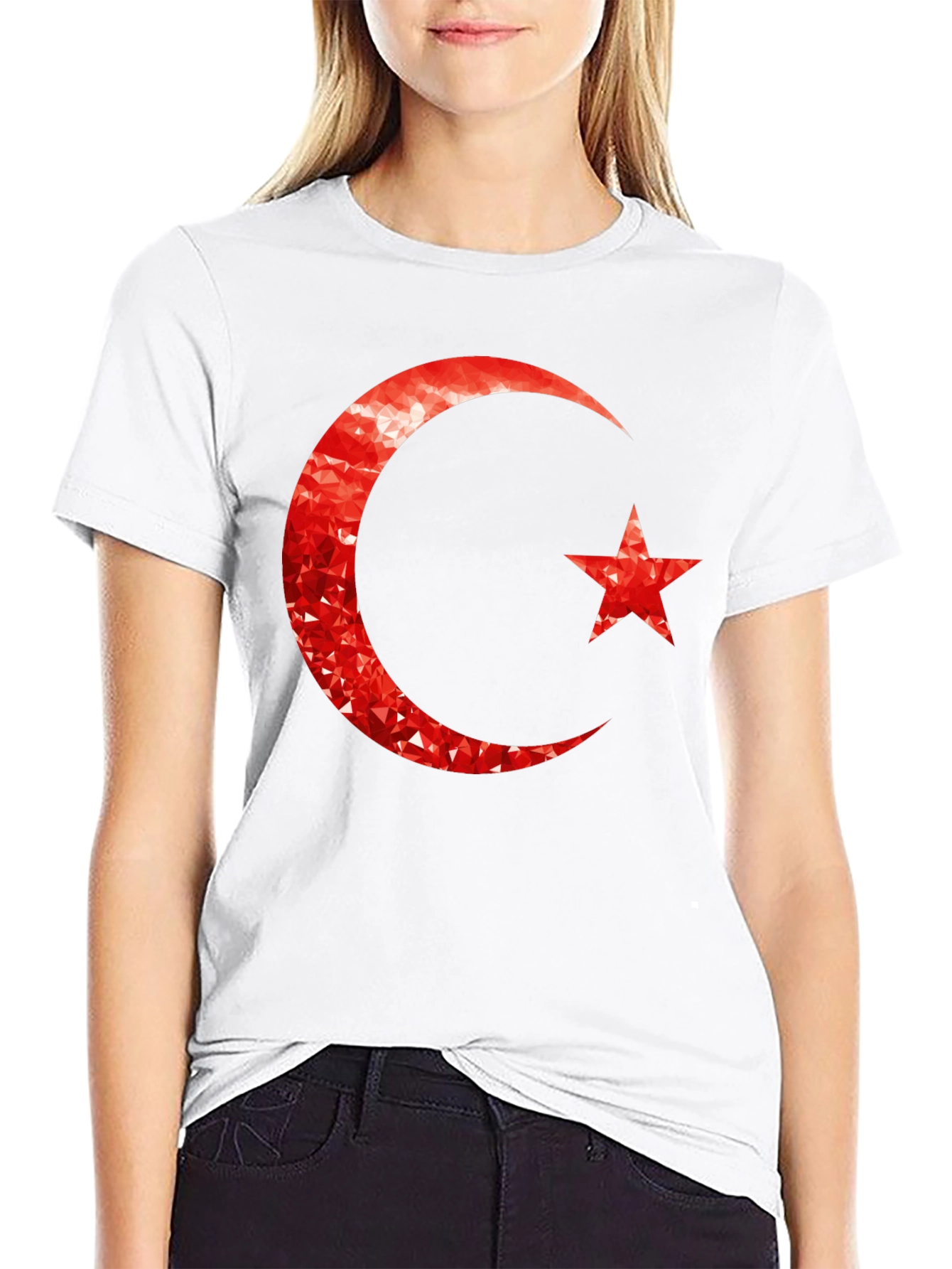 Crescent Moon & Star Graphic Tee