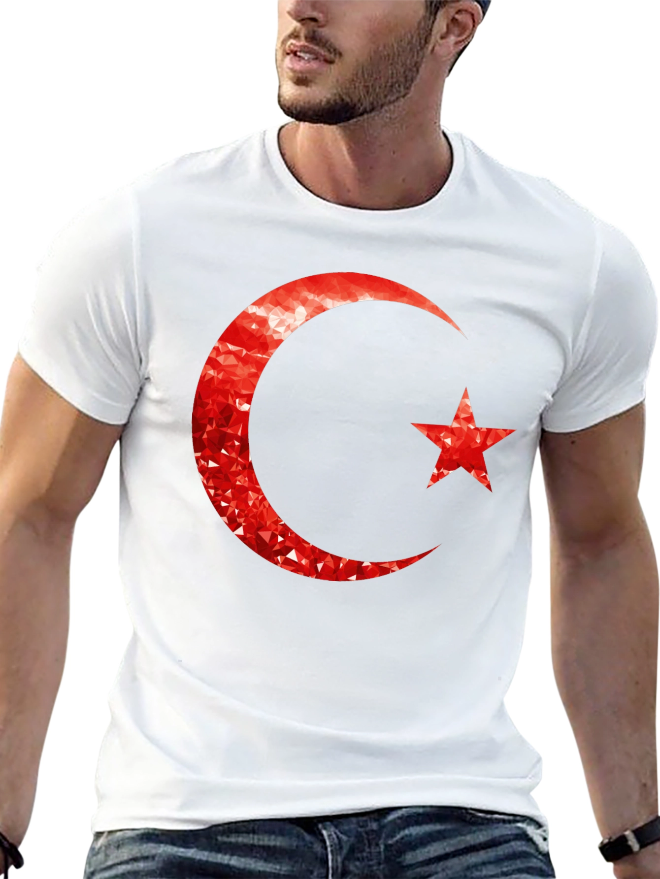 Crescent Moon & Star Graphic Tee