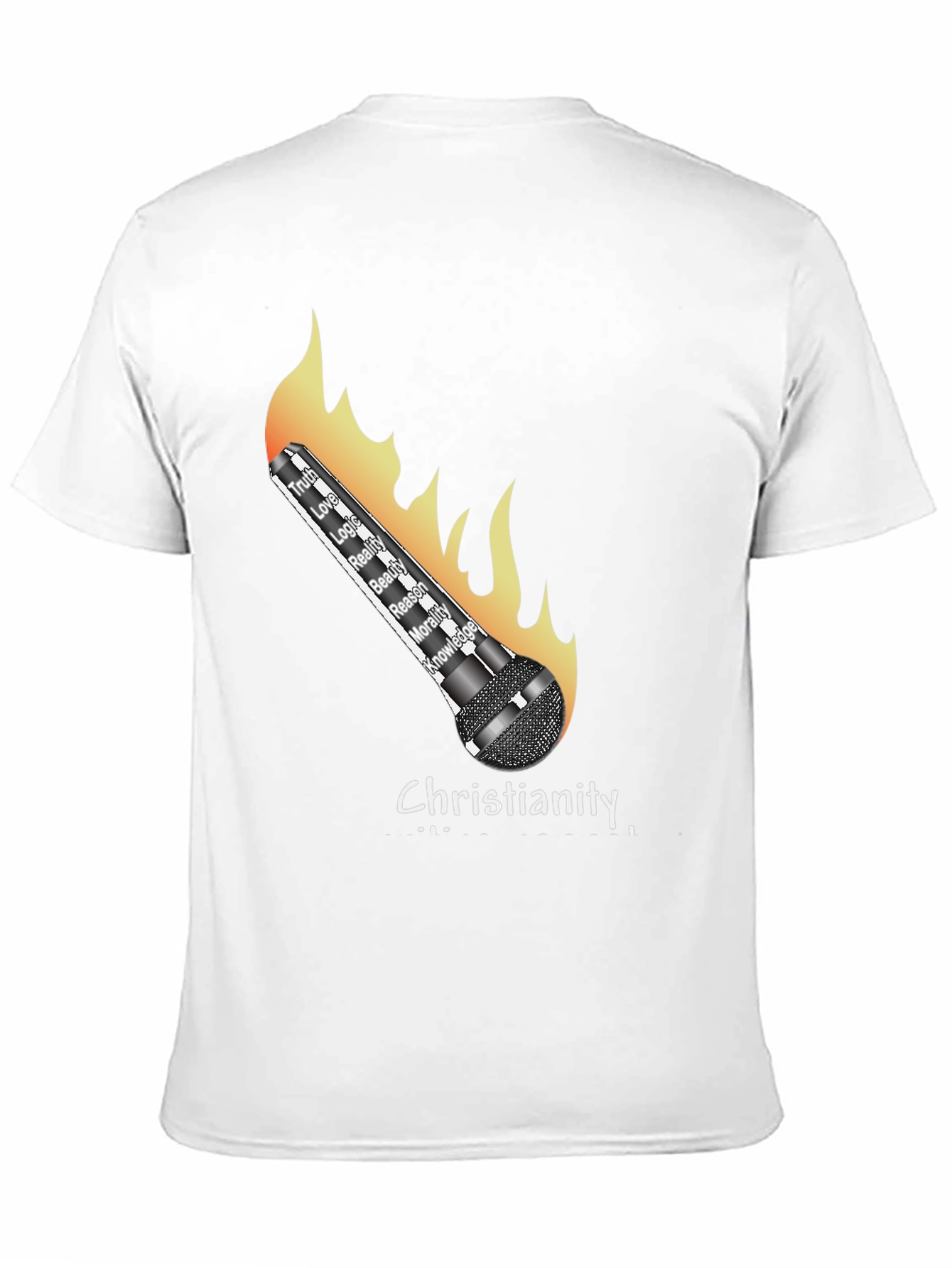 Christianity Flames T-Shirt - Truth Love Knowledge