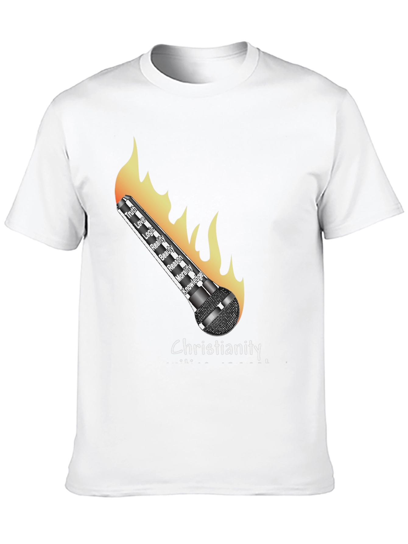 Christianity Flames T-Shirt - Truth Love Knowledge