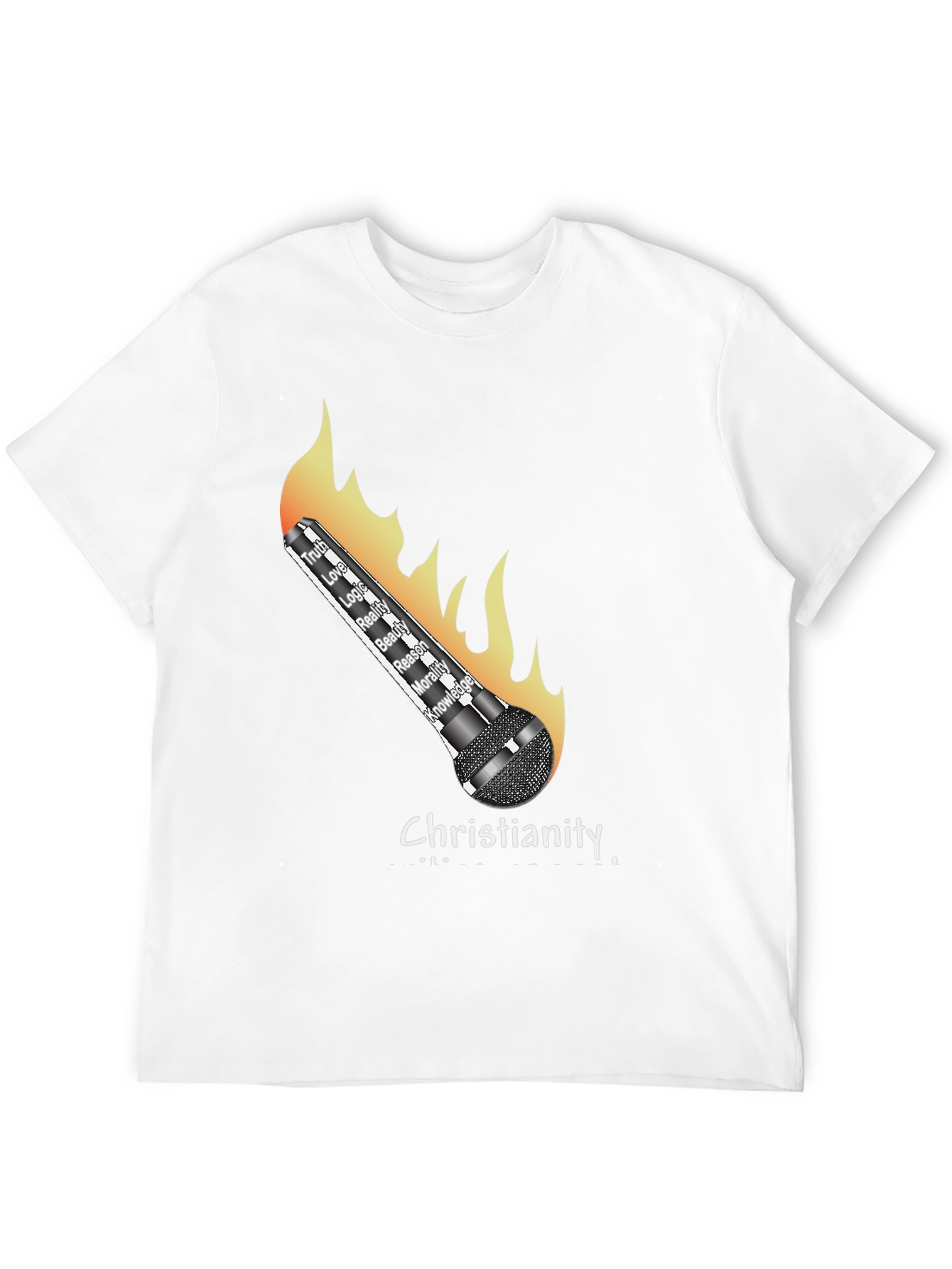 Christianity Flames T-Shirt - Truth Love Knowledge
