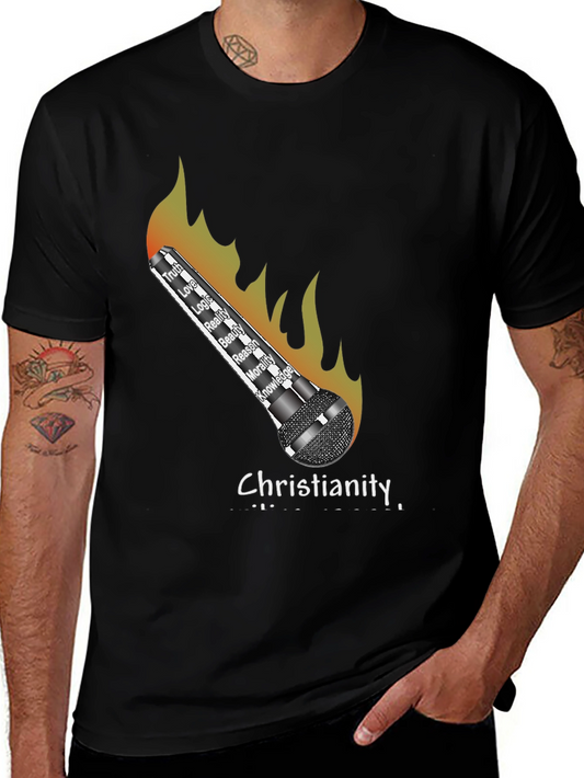 Christianity Flames T-Shirt - Truth Love Knowledge