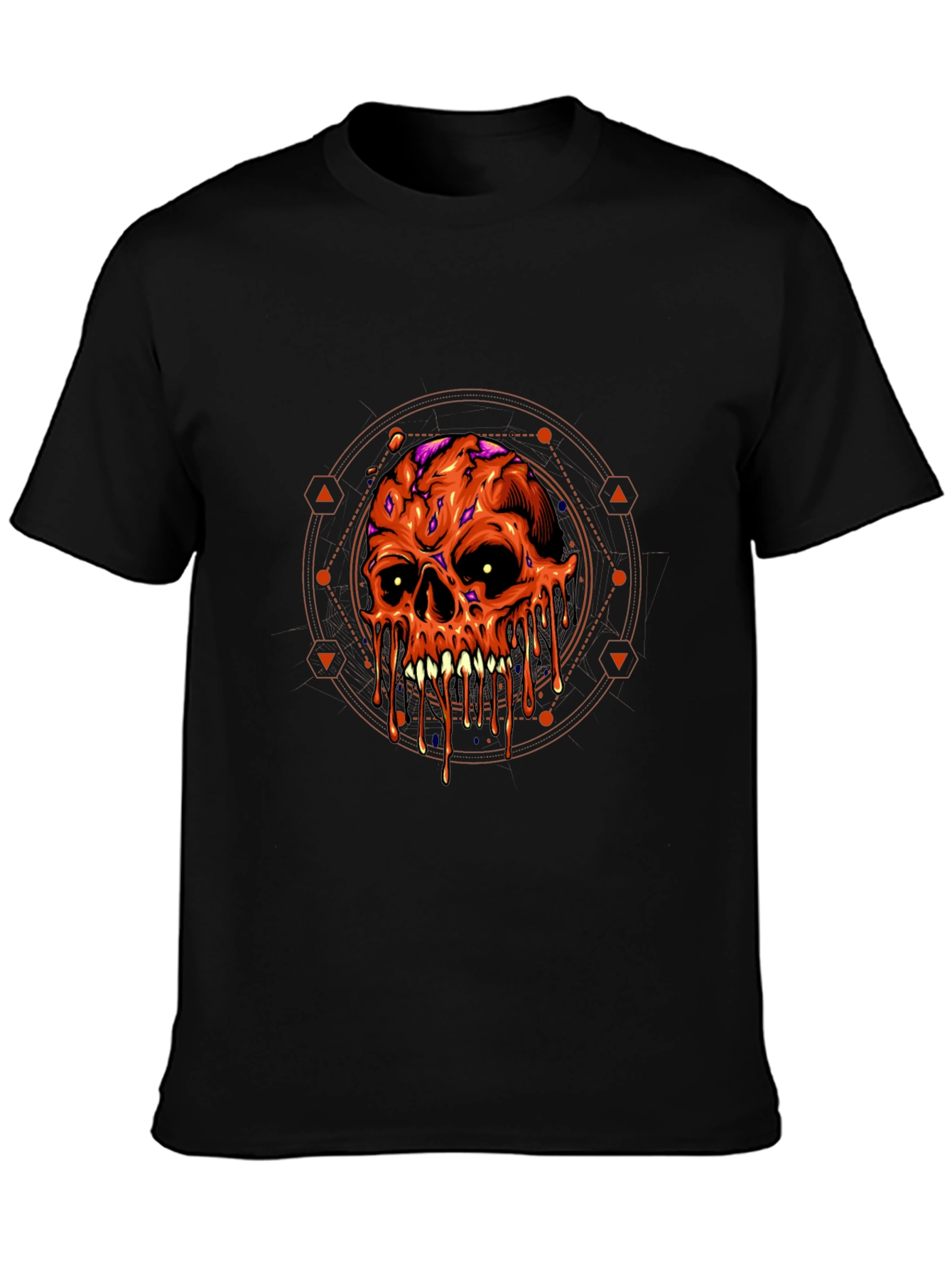 Melting Skull Graphic Tee - Halloween Ready