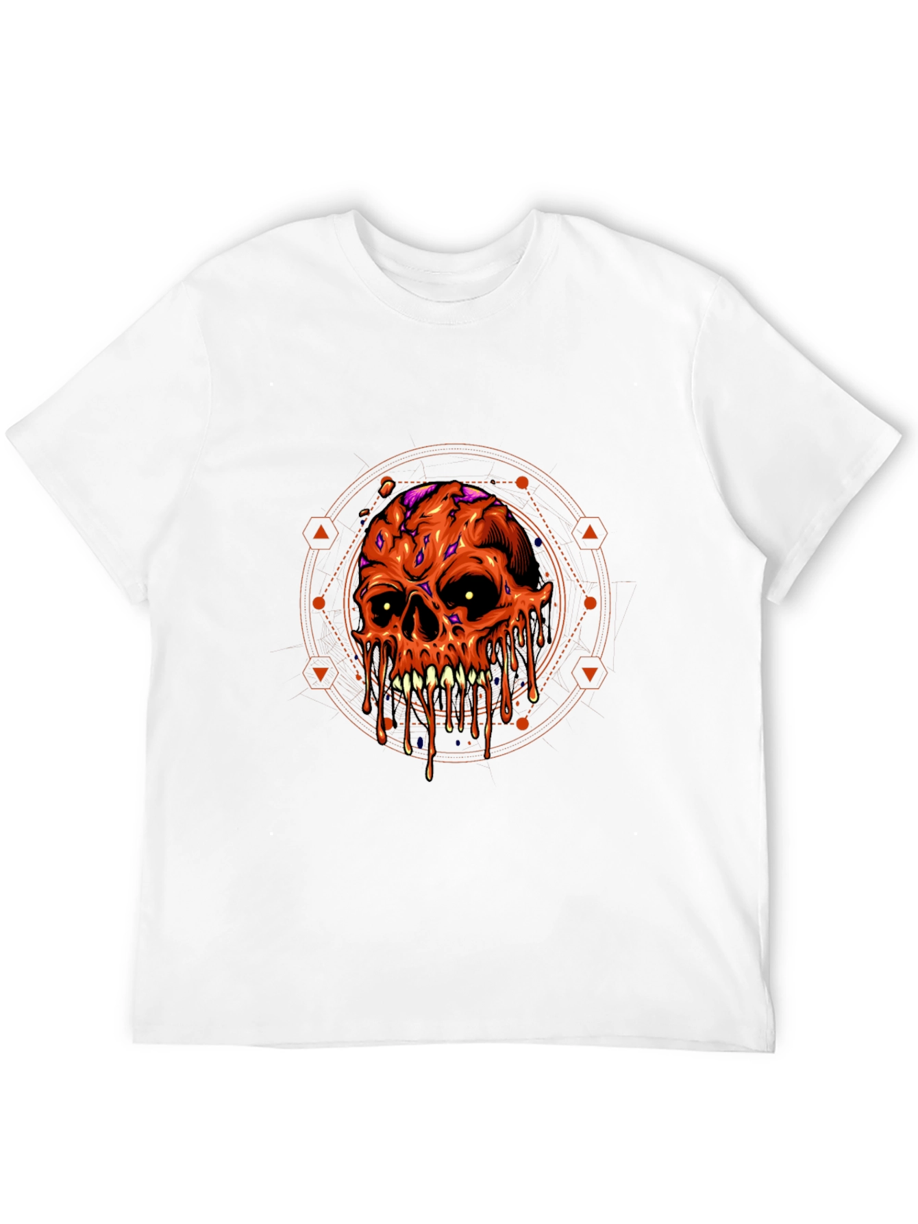 Melting Skull Graphic Tee - Halloween Ready
