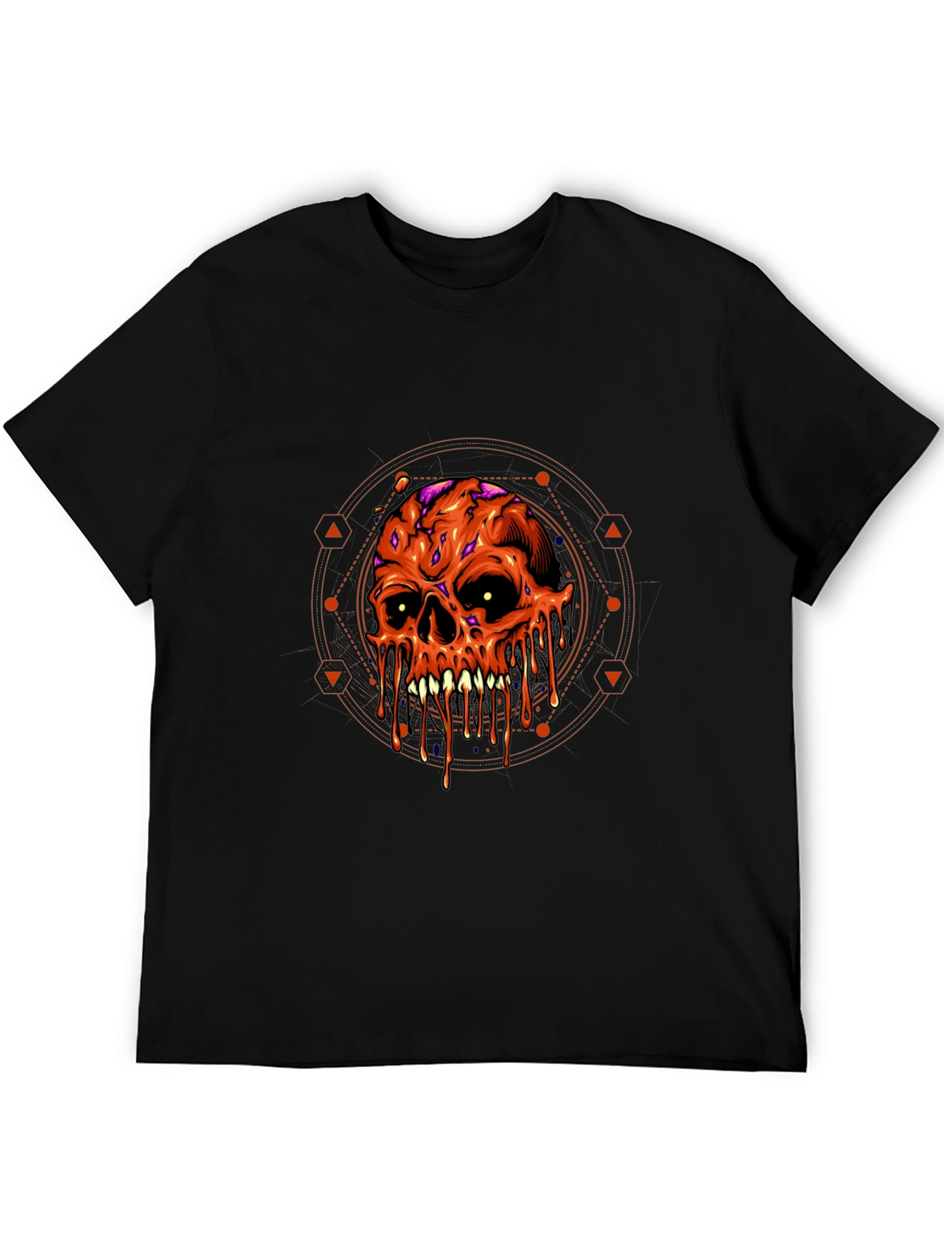 Melting Skull Graphic Tee - Halloween Ready
