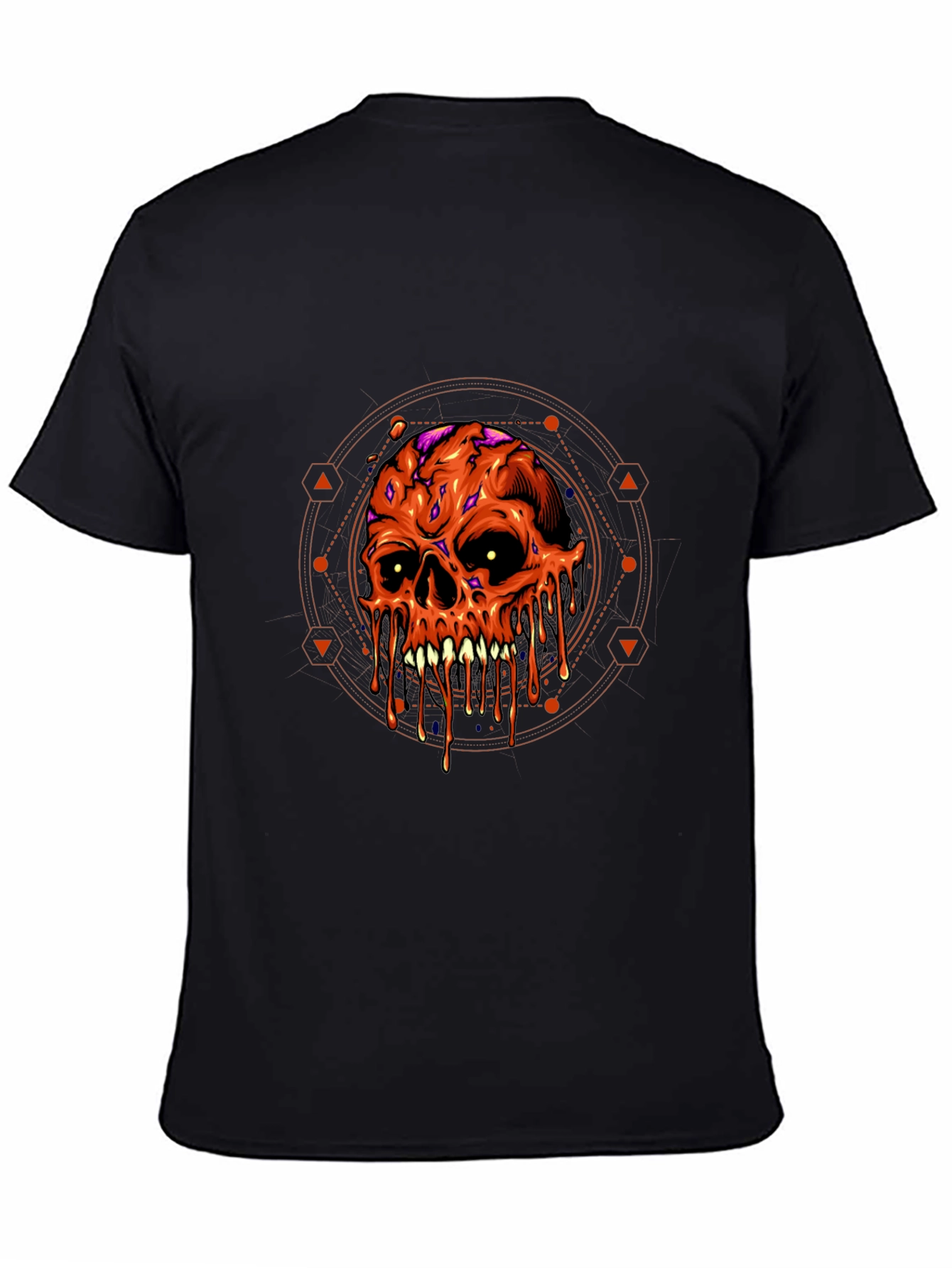 Melting Skull Graphic Tee - Halloween Ready