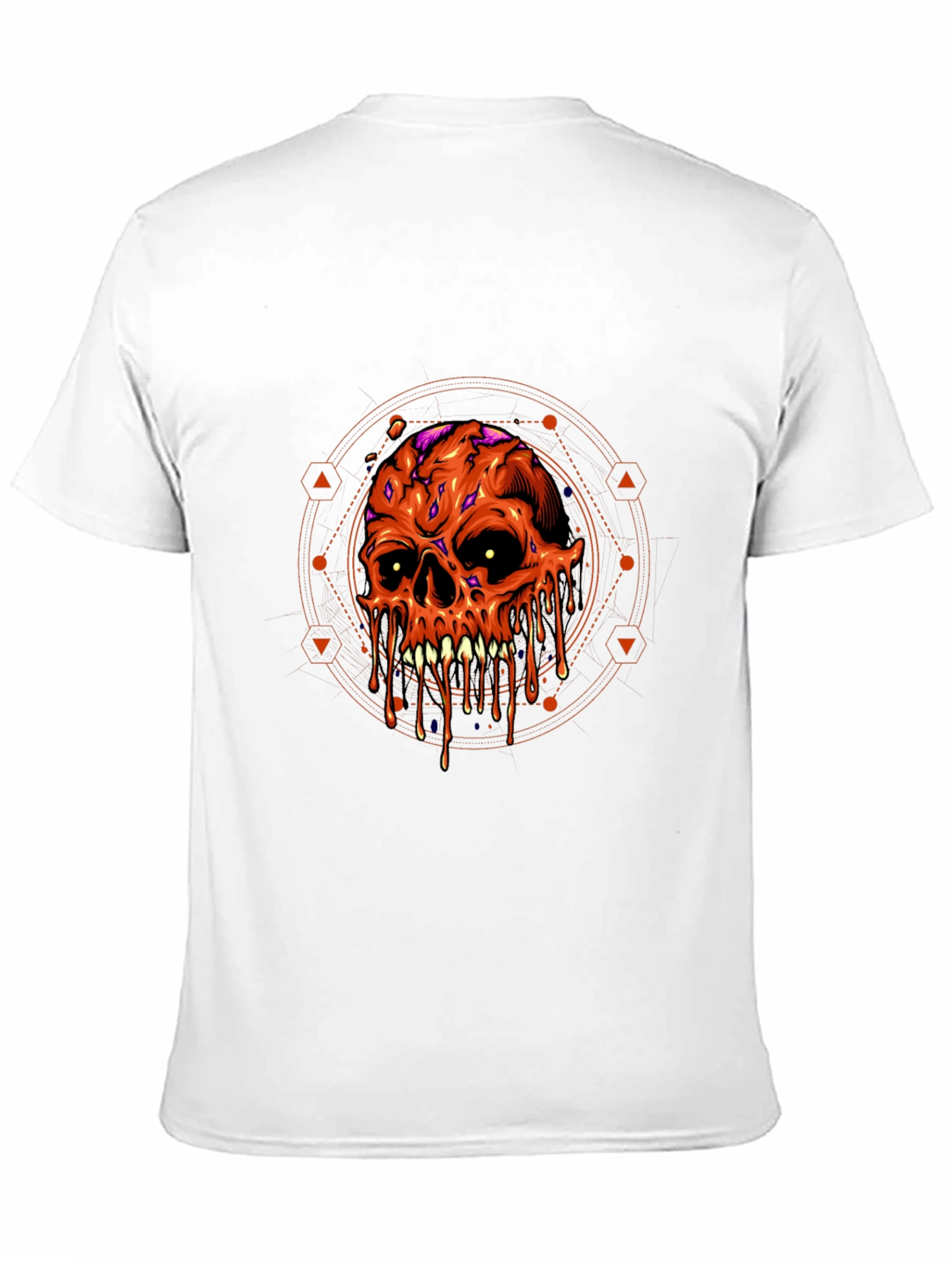 Melting Skull Graphic Tee - Halloween Ready