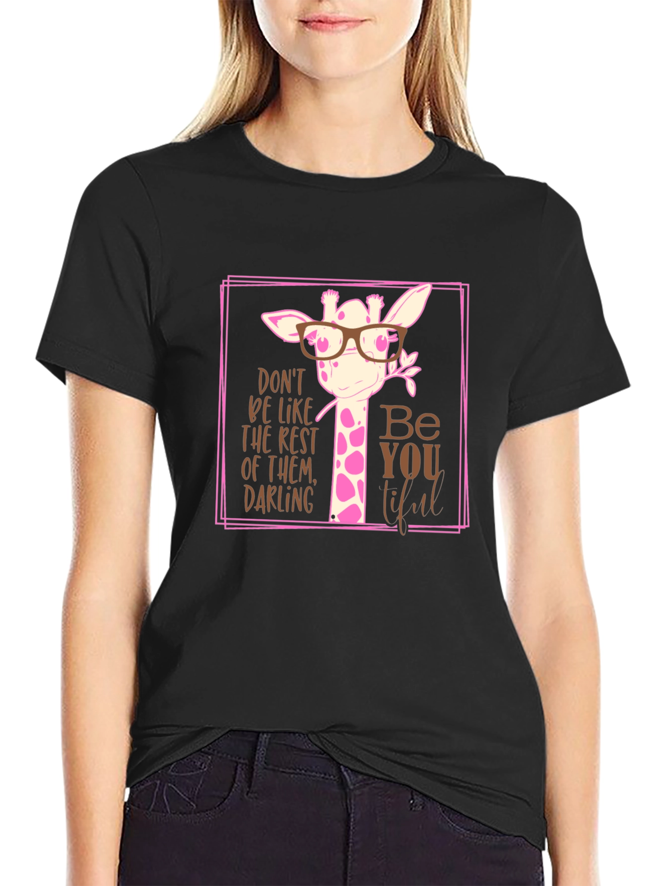 Giraffe Be-YOU-tiful Graphic Tee