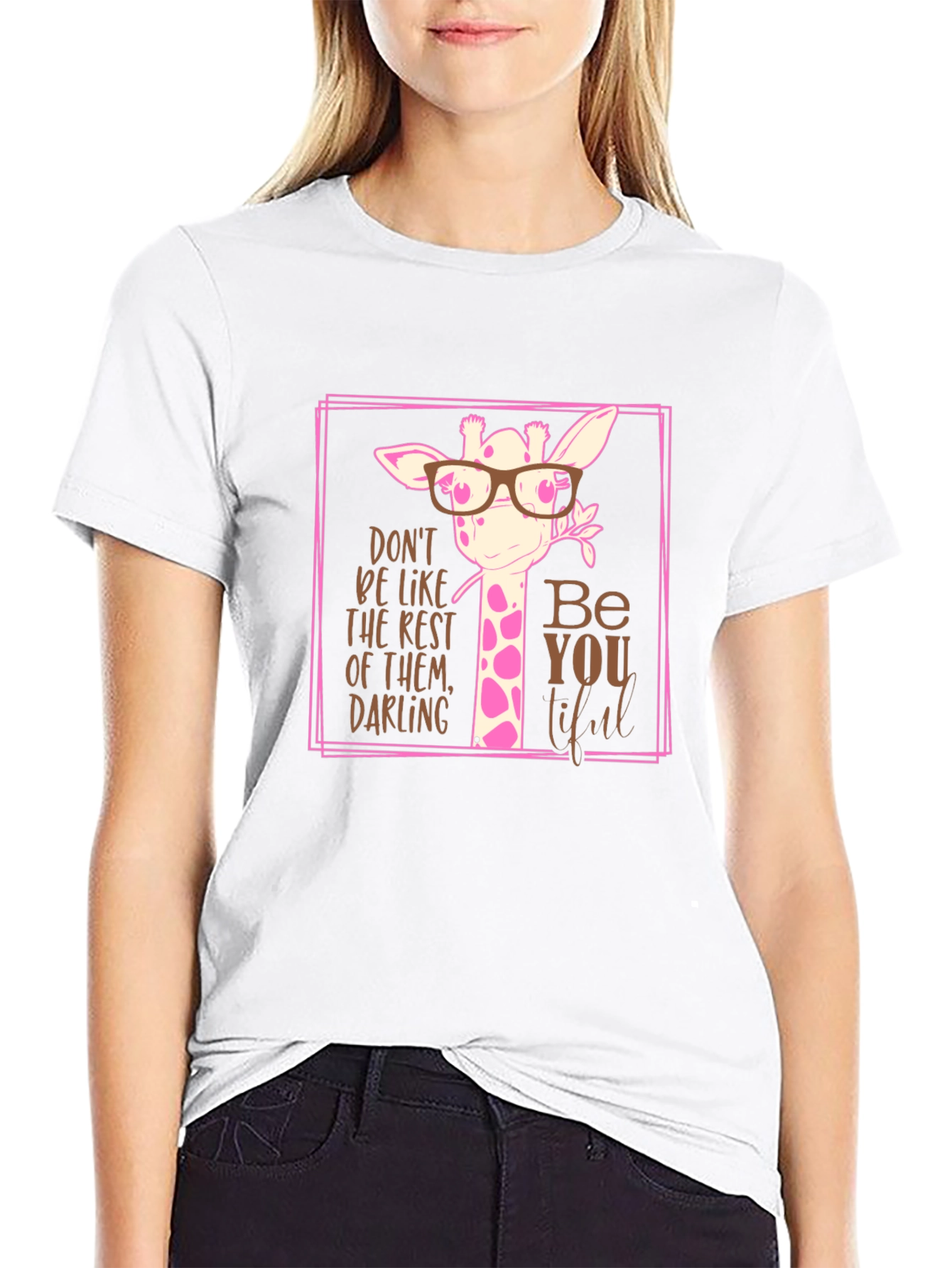 Giraffe Be-YOU-tiful Graphic Tee