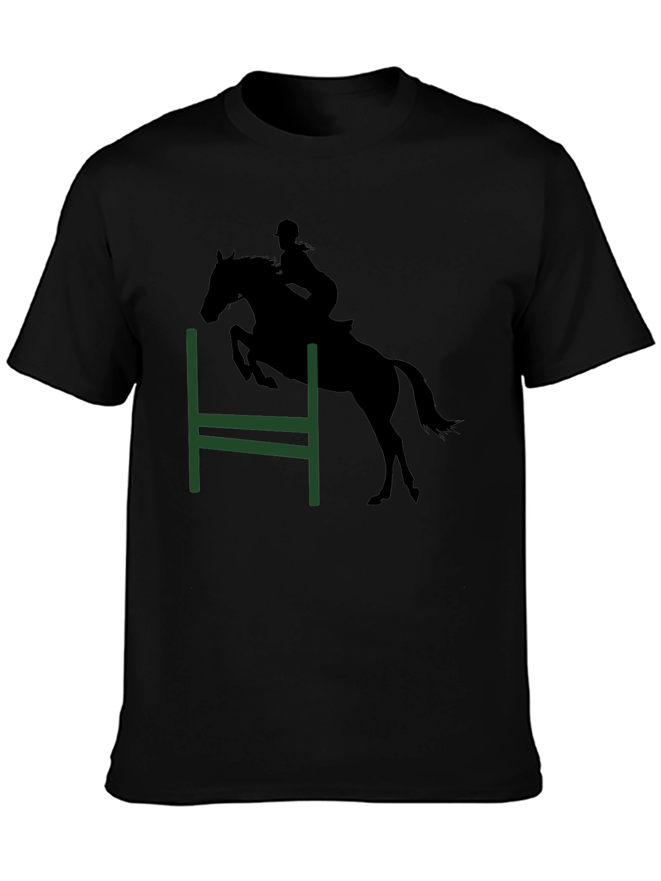 Equestrian Silhouette Tee - Horse Jumping Shirt