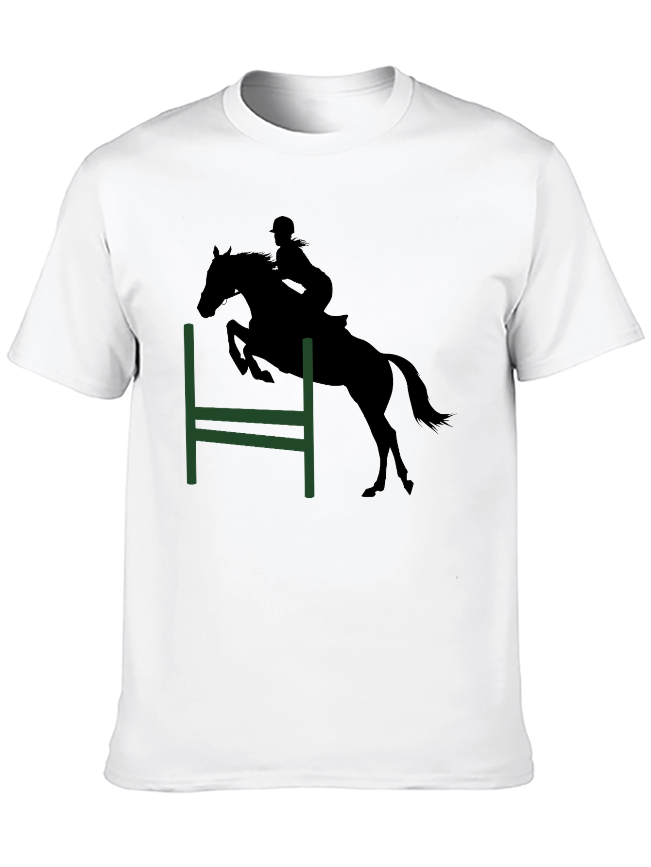 Equestrian Silhouette Tee - Horse Jumping Shirt