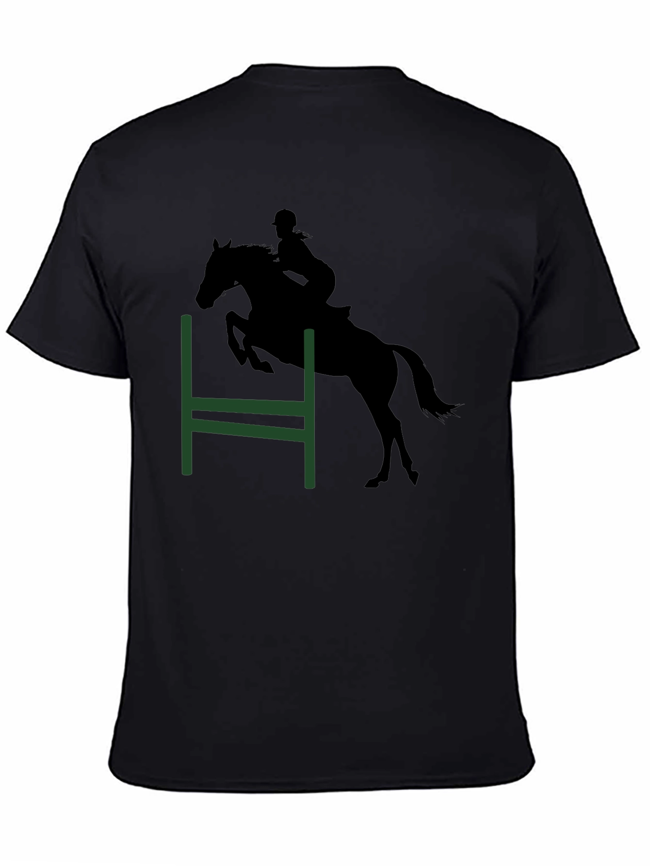 Equestrian Silhouette Tee - Horse Jumping Shirt