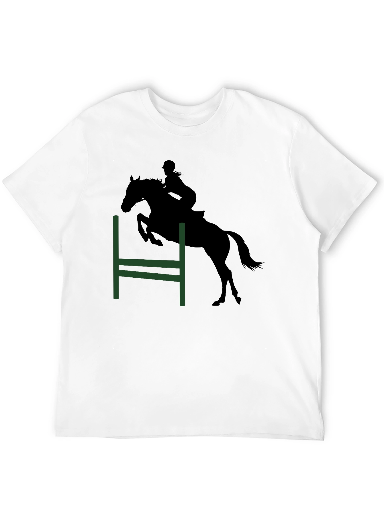 Equestrian Silhouette Tee - Horse Jumping Shirt