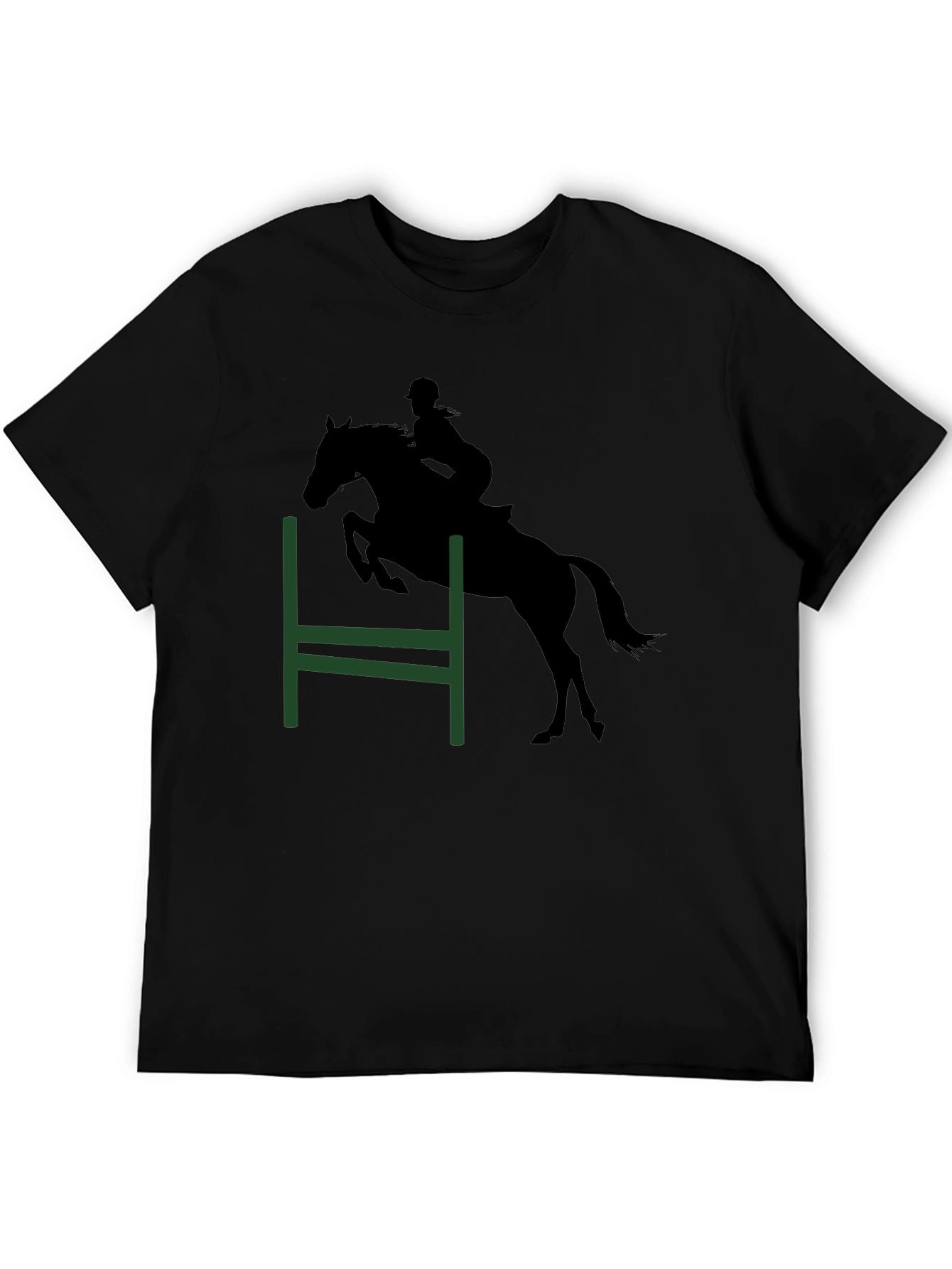 Equestrian Silhouette Tee - Horse Jumping Shirt