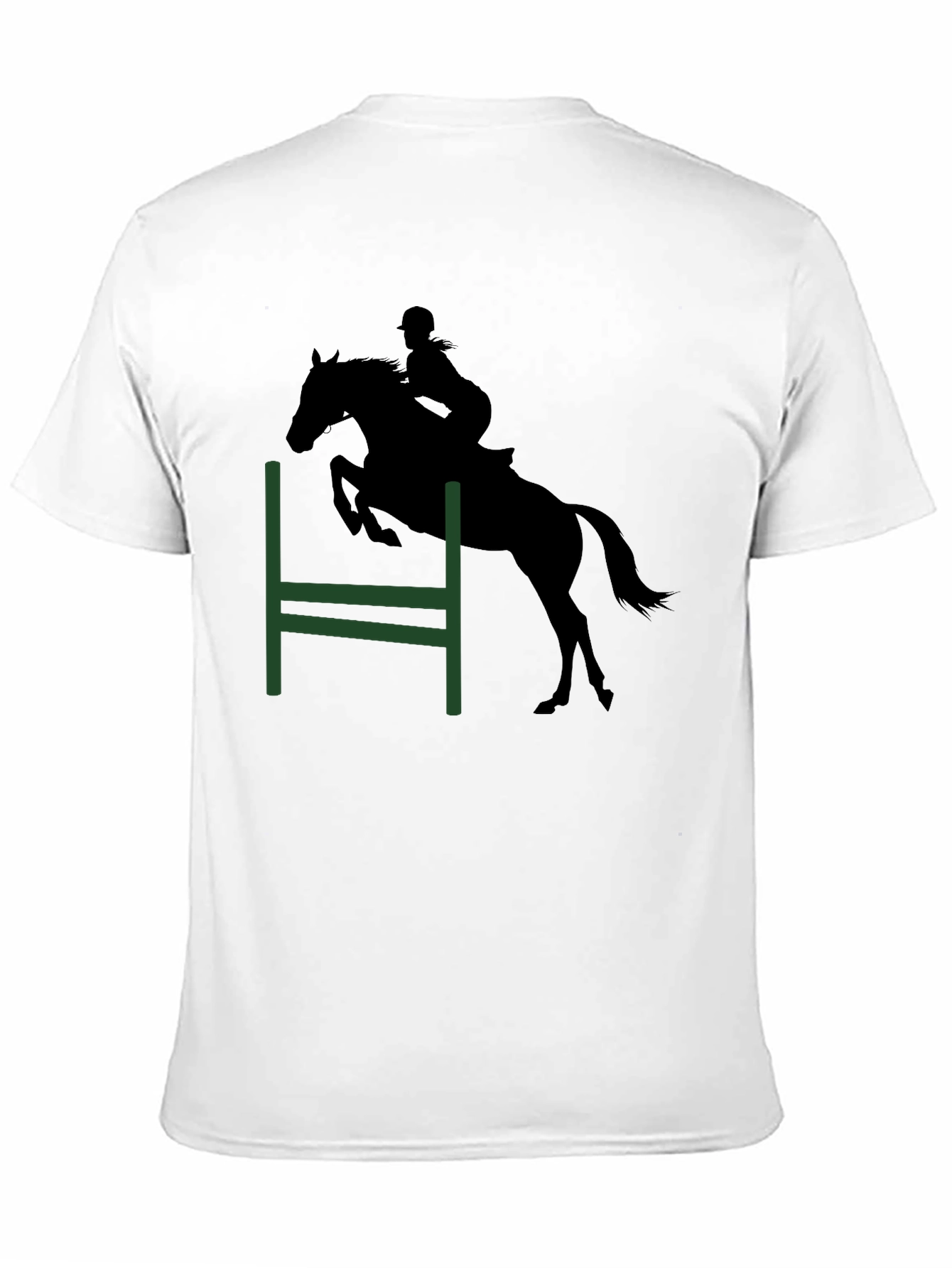 Equestrian Silhouette Tee - Horse Jumping Shirt