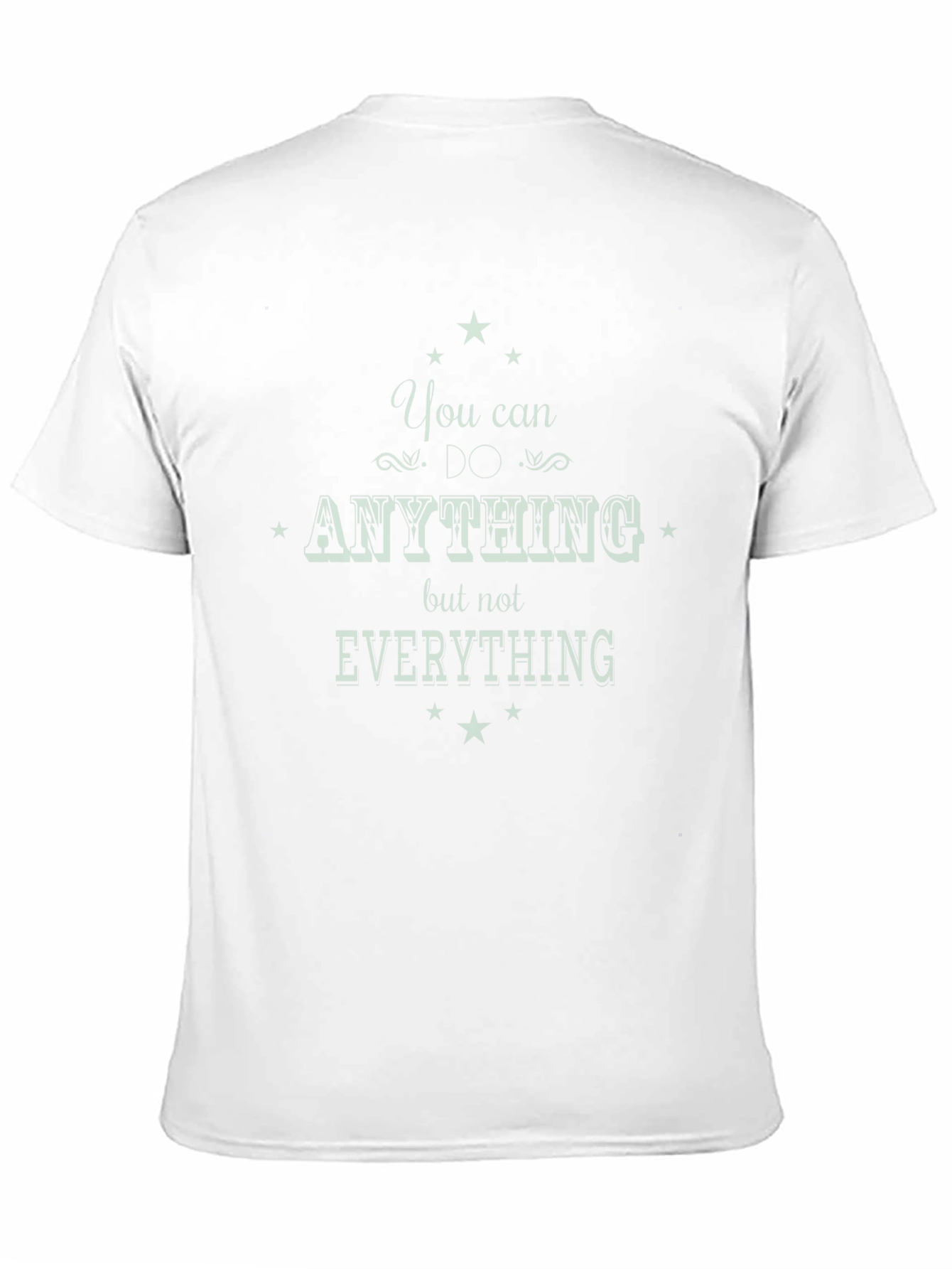 Inspirational Black T-Shirt - You Can Do Anything