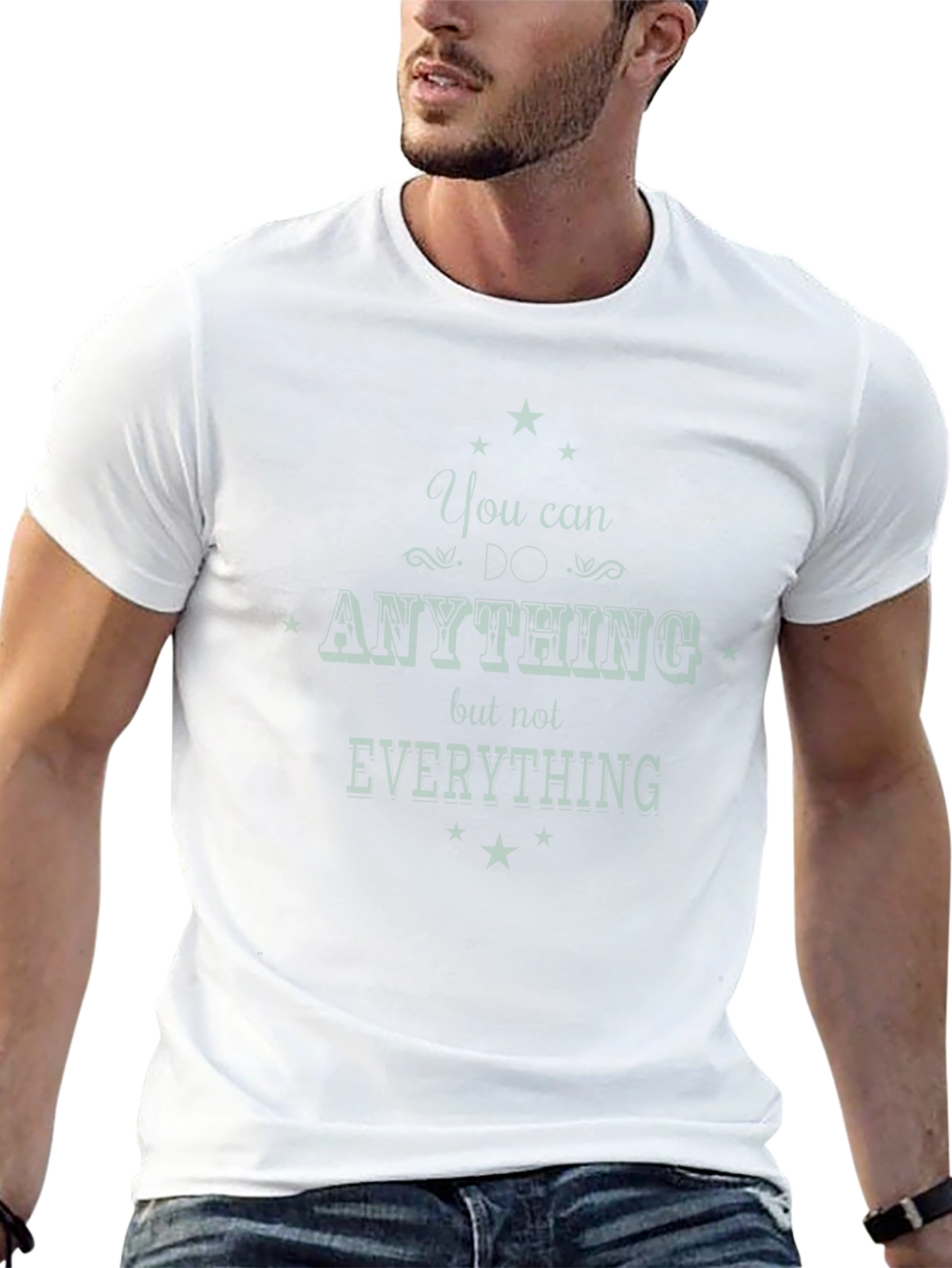 Inspirational Black T-Shirt - You Can Do Anything