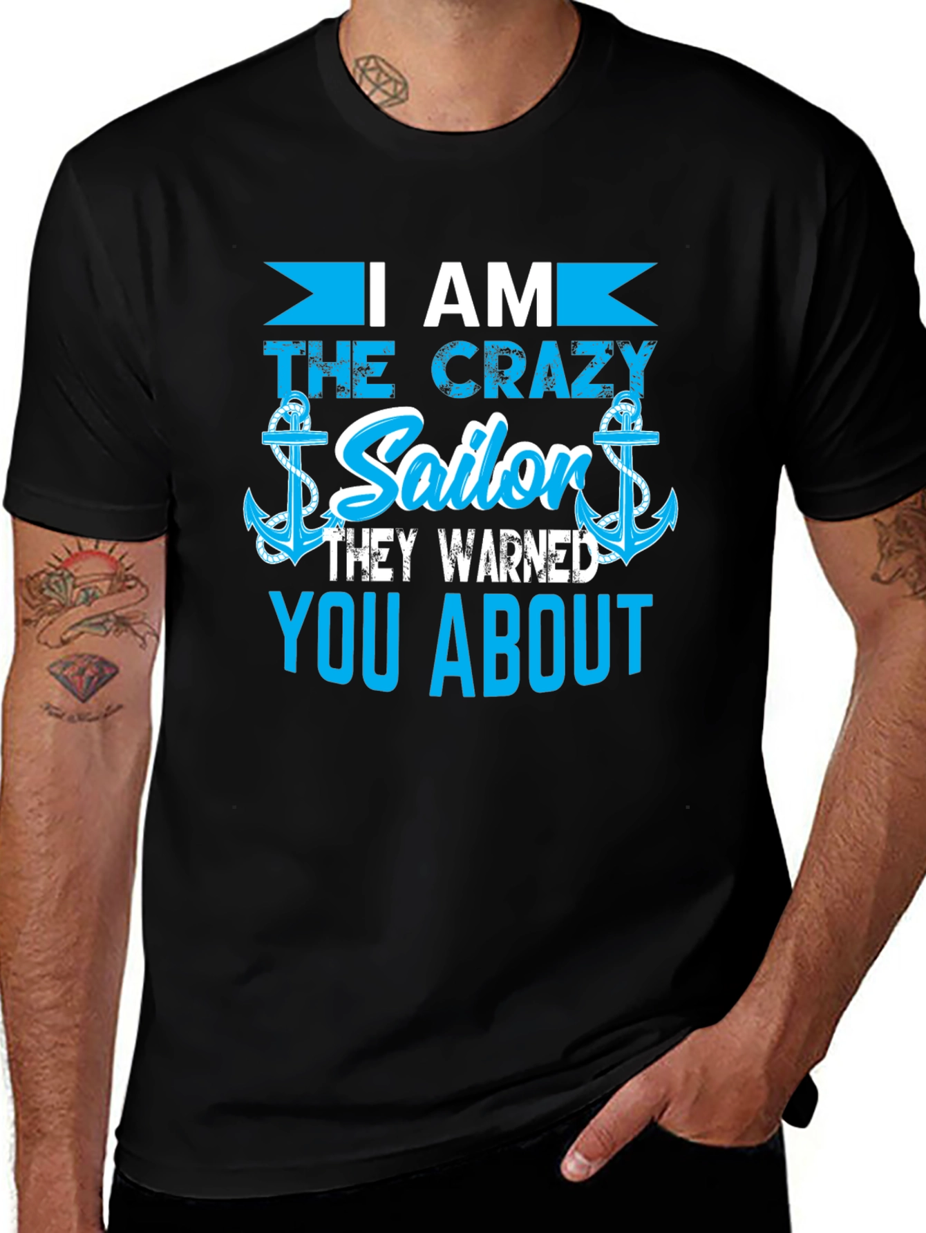 Crazy Sailor T-Shirt - Novelty Nautical Tee