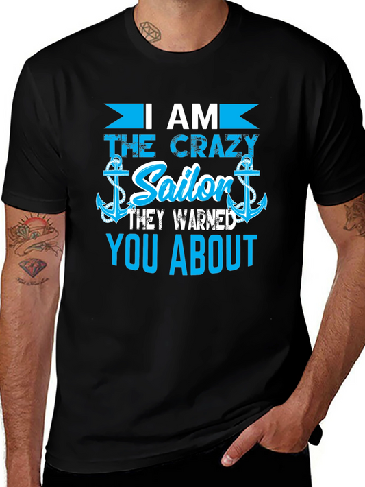 Crazy Sailor T-Shirt - Novelty Nautical Tee