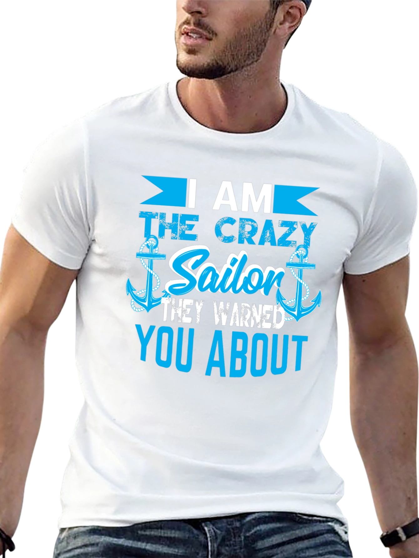 Crazy Sailor T-Shirt - Novelty Nautical Tee