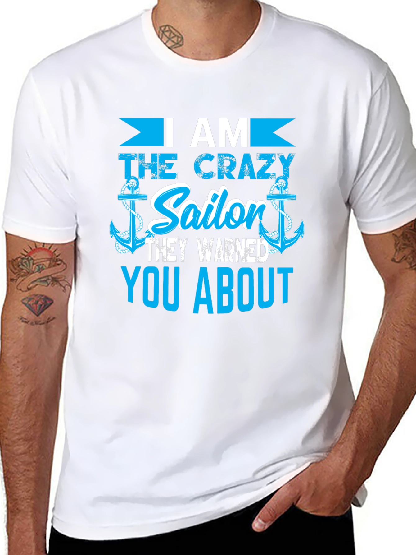 Crazy Sailor T-Shirt - Novelty Nautical Tee