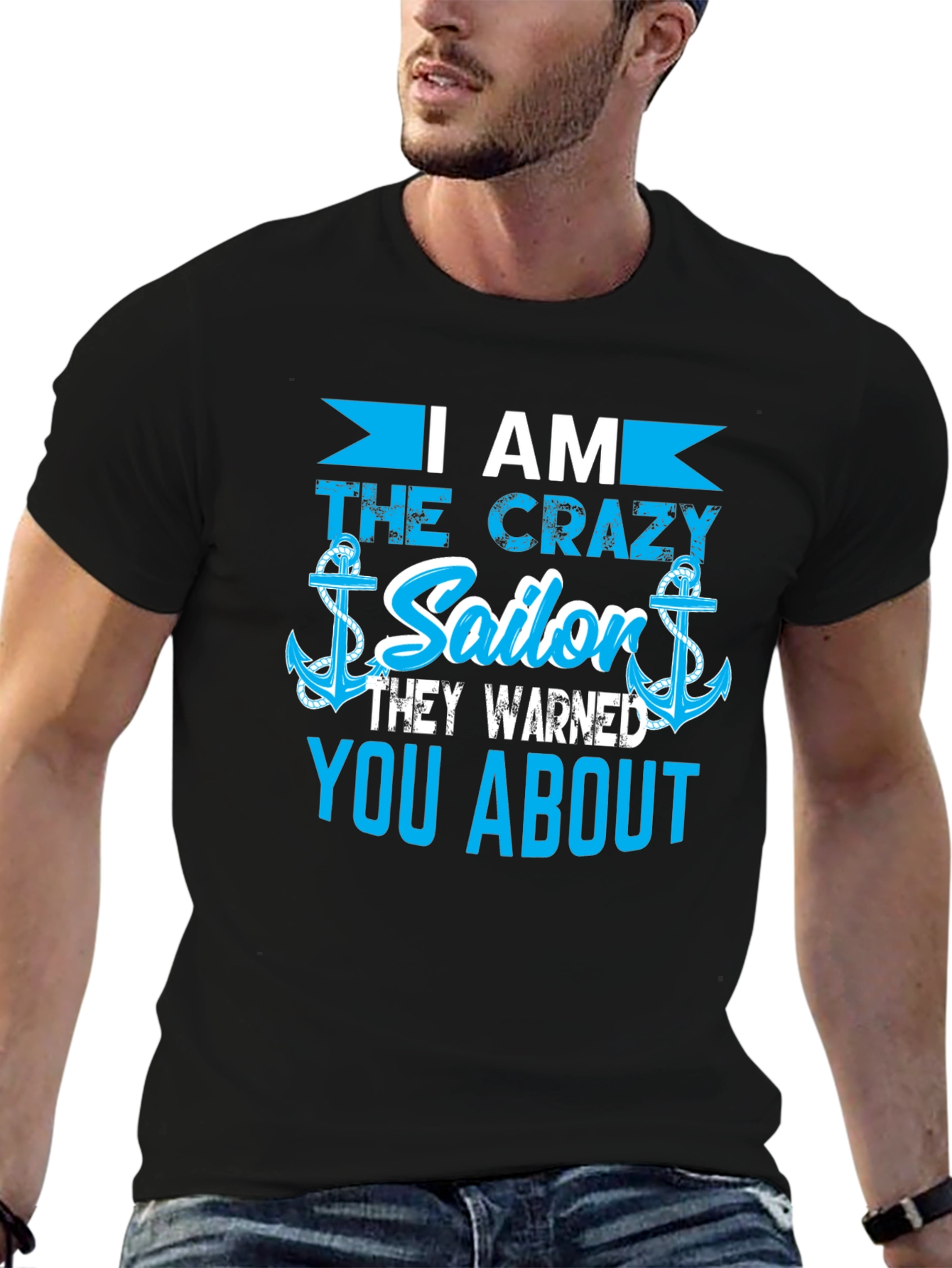 Crazy Sailor T-Shirt - Novelty Nautical Tee