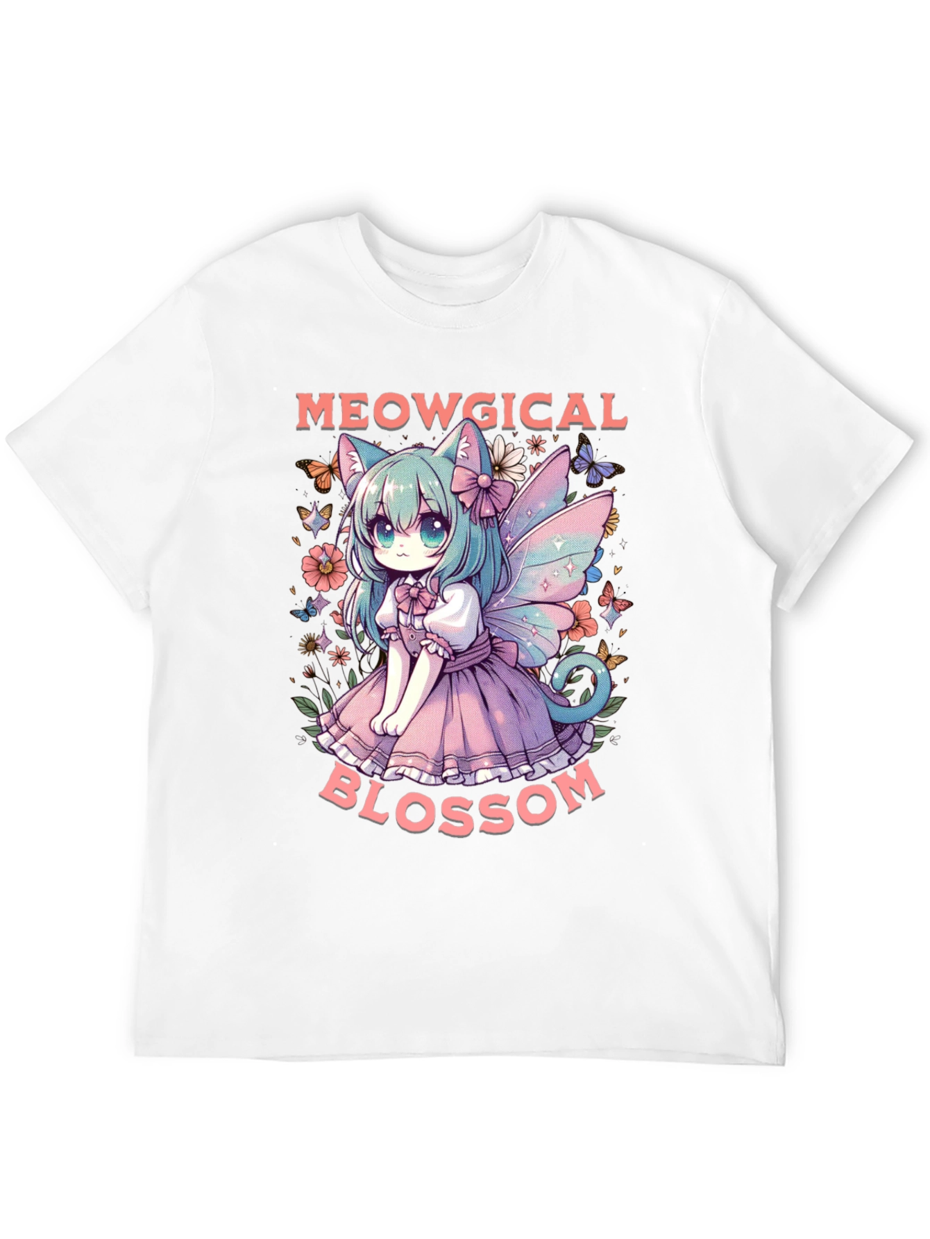 Meowgical Blossom Graphic Tee