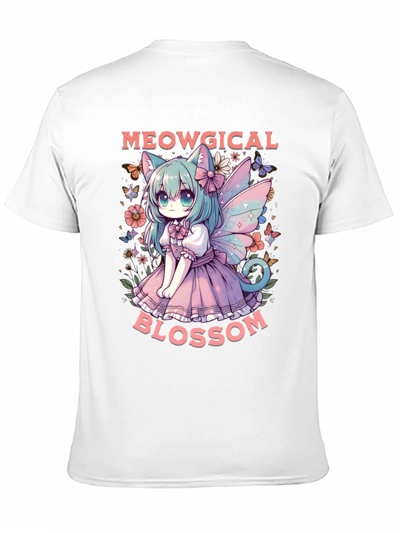 Meowgical Blossom Graphic Tee