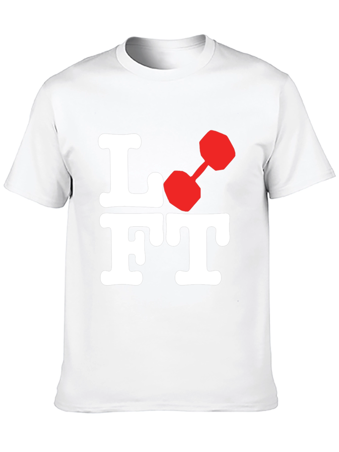 Lift Dumbbell Graphic Tee - Black Cotton