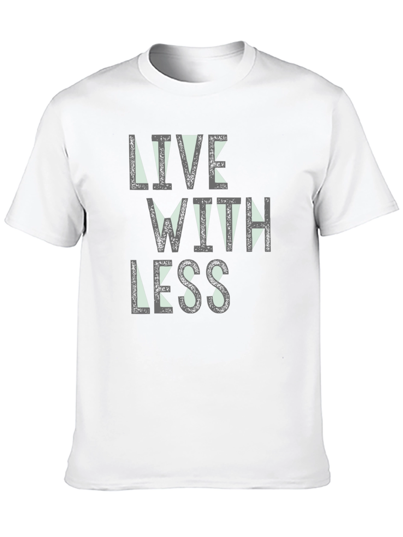 Live With Less Black Graphic Tee