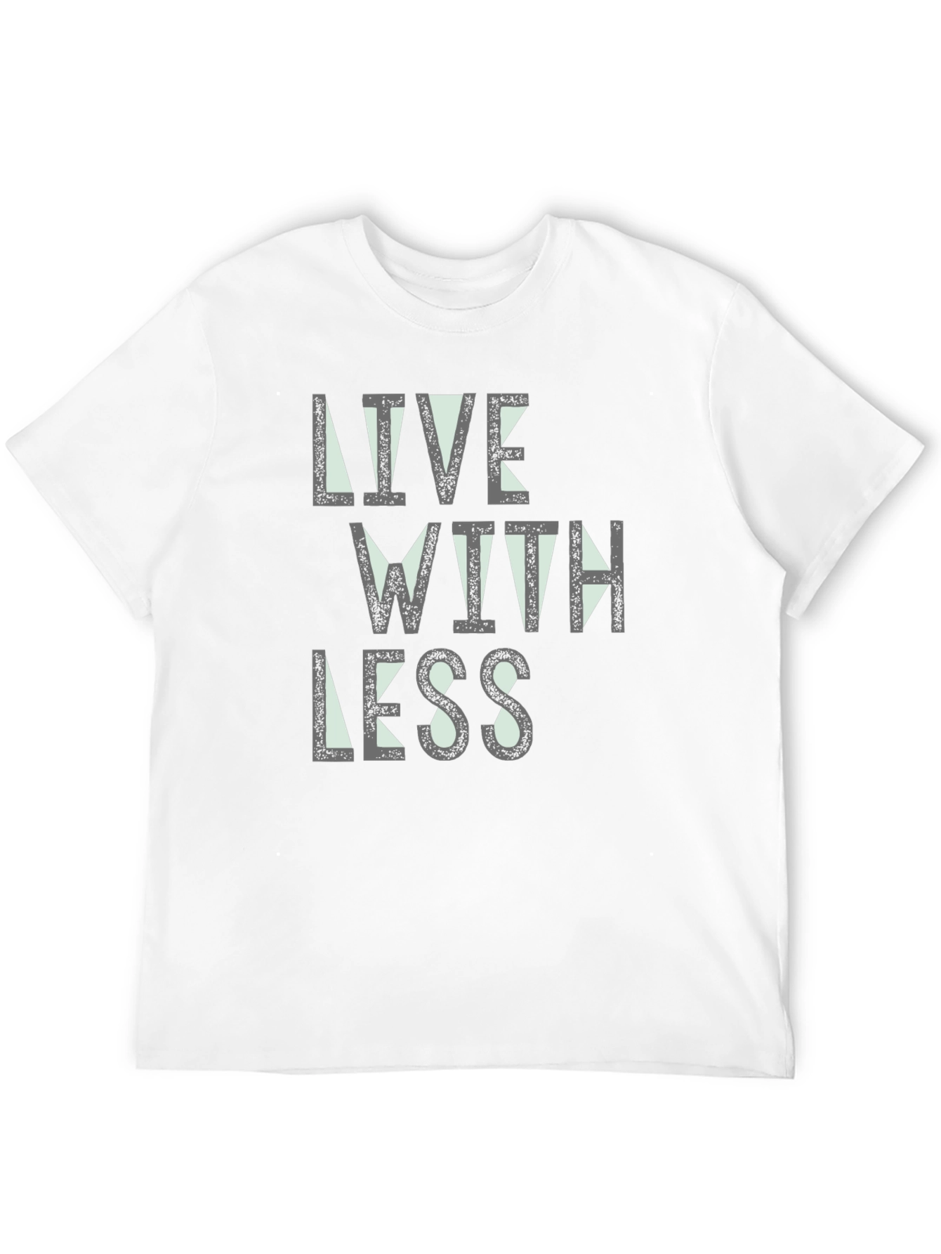 Live With Less Black Graphic Tee