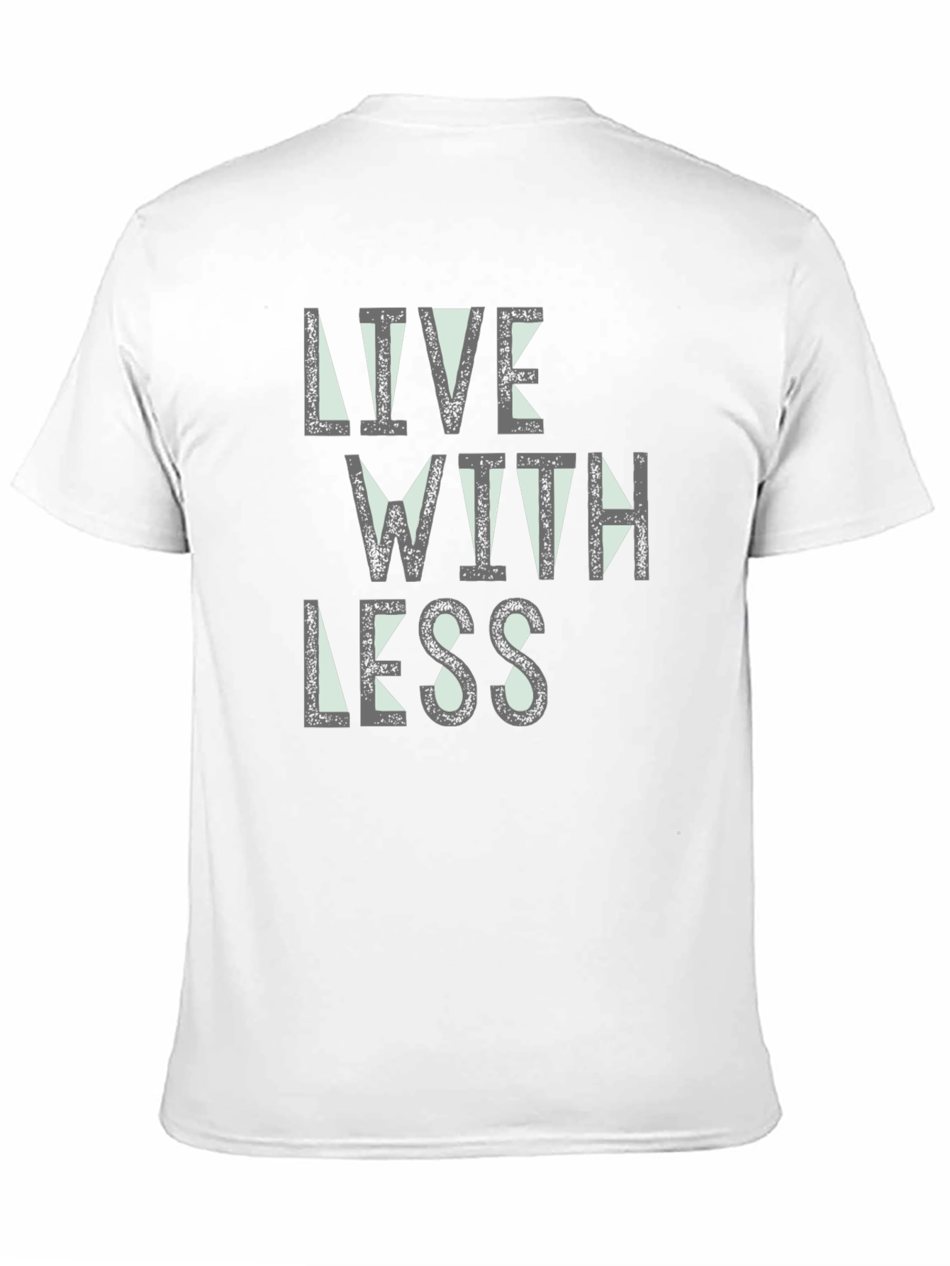 Live With Less Black Graphic Tee
