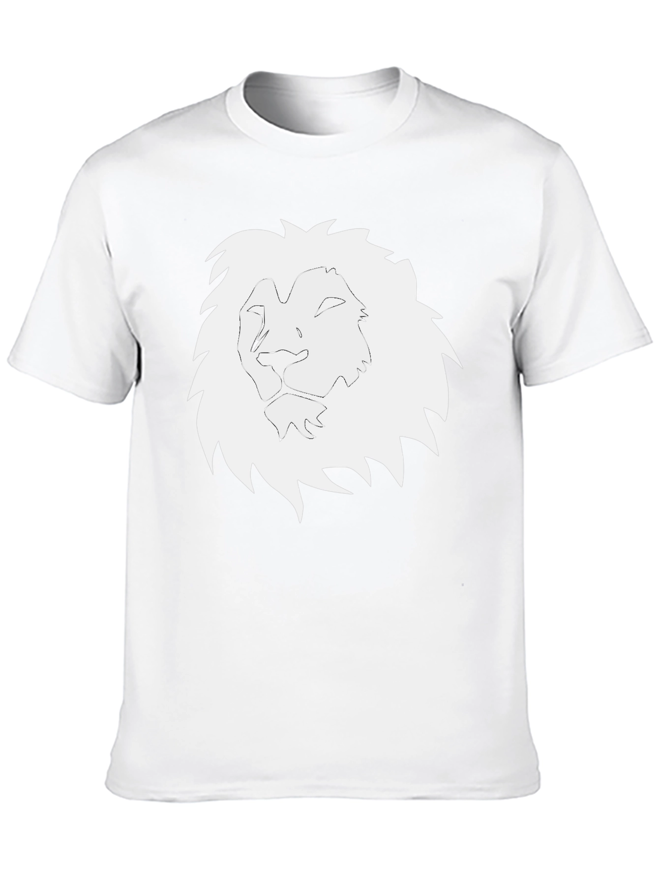 Lion Graphic T-Shirt - Black Cotton Tee