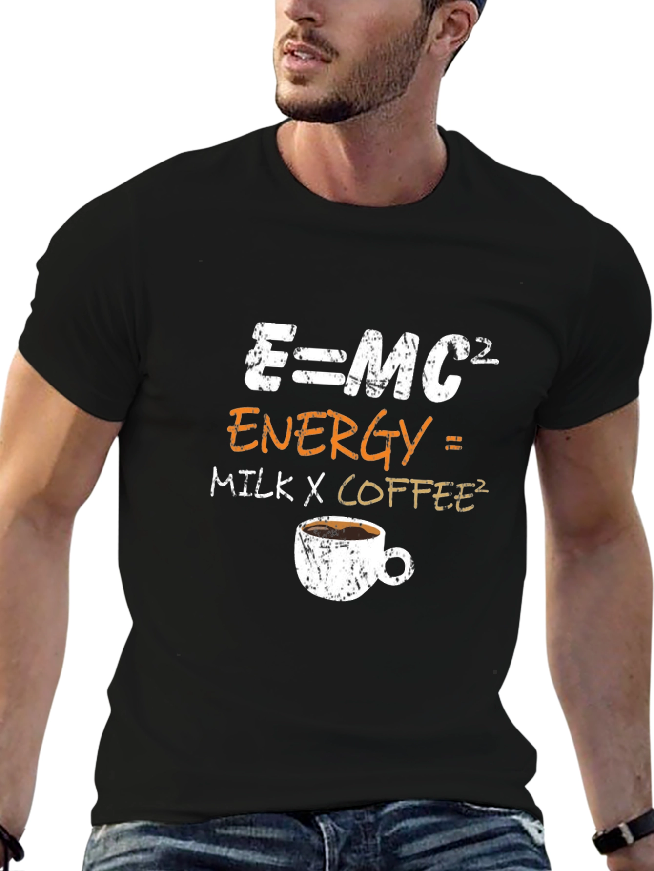 E=MC2 Energy Milk Coffee T-Shirt
