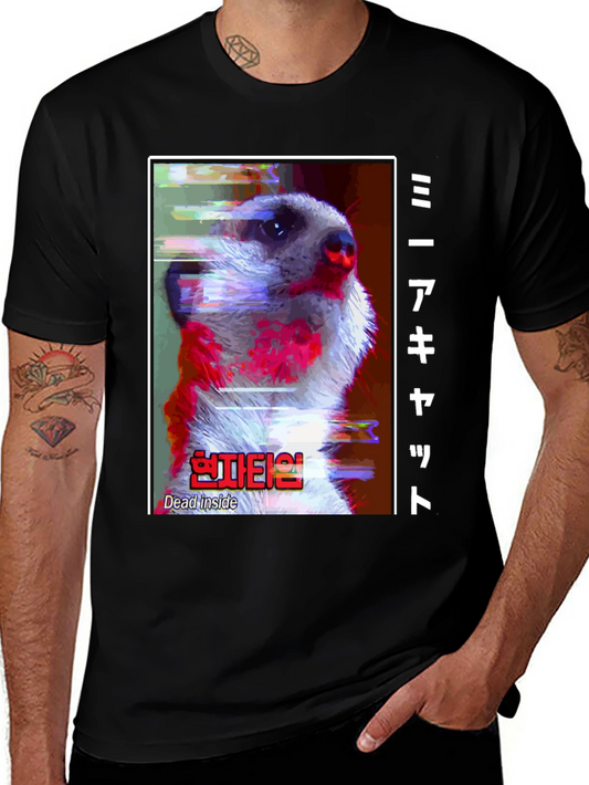 Meerkat Dead Inside Graphic T-Shirt