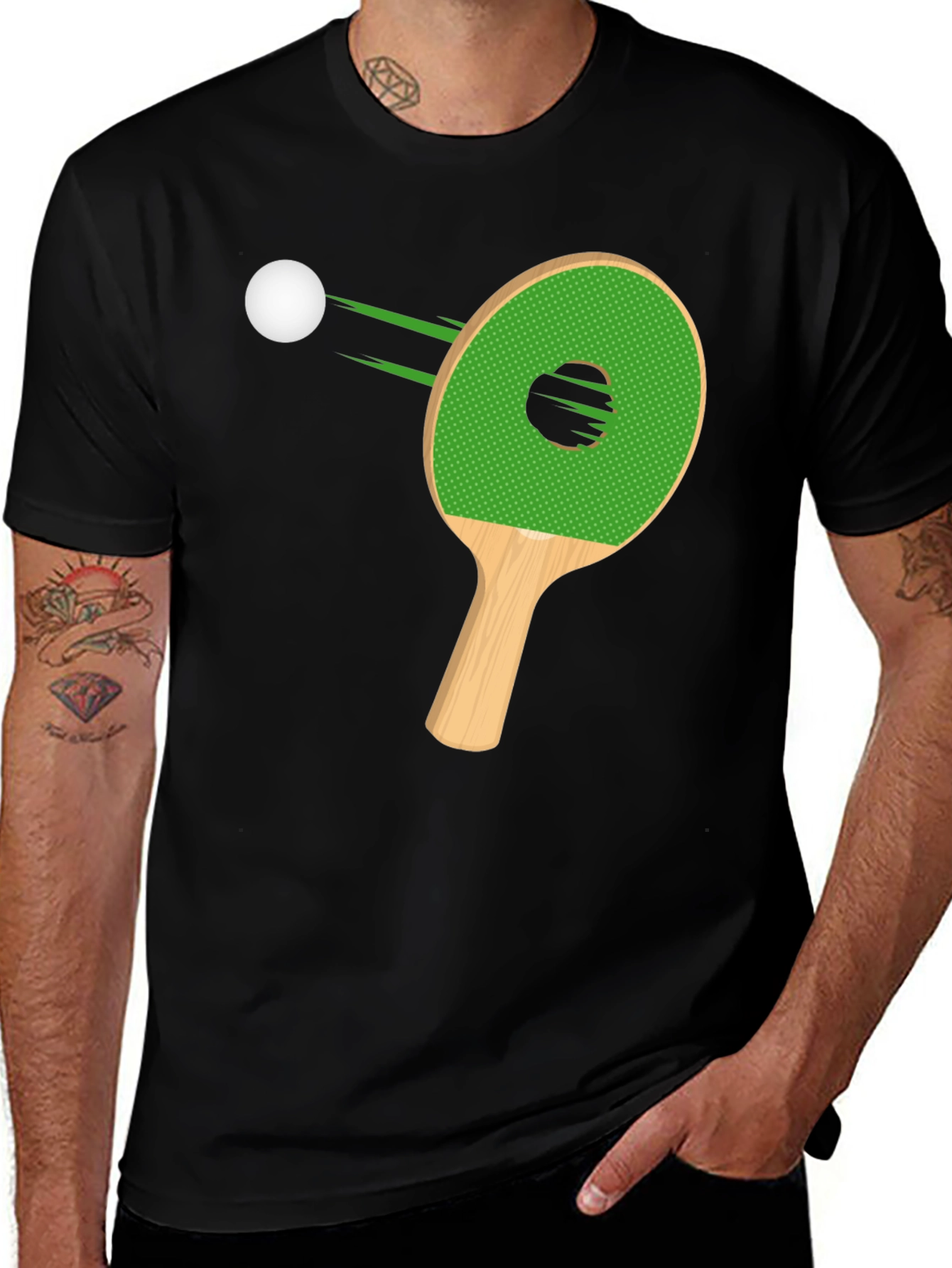 Ping Pong Paddle T-Shirt - Stylish Table Tennis Design