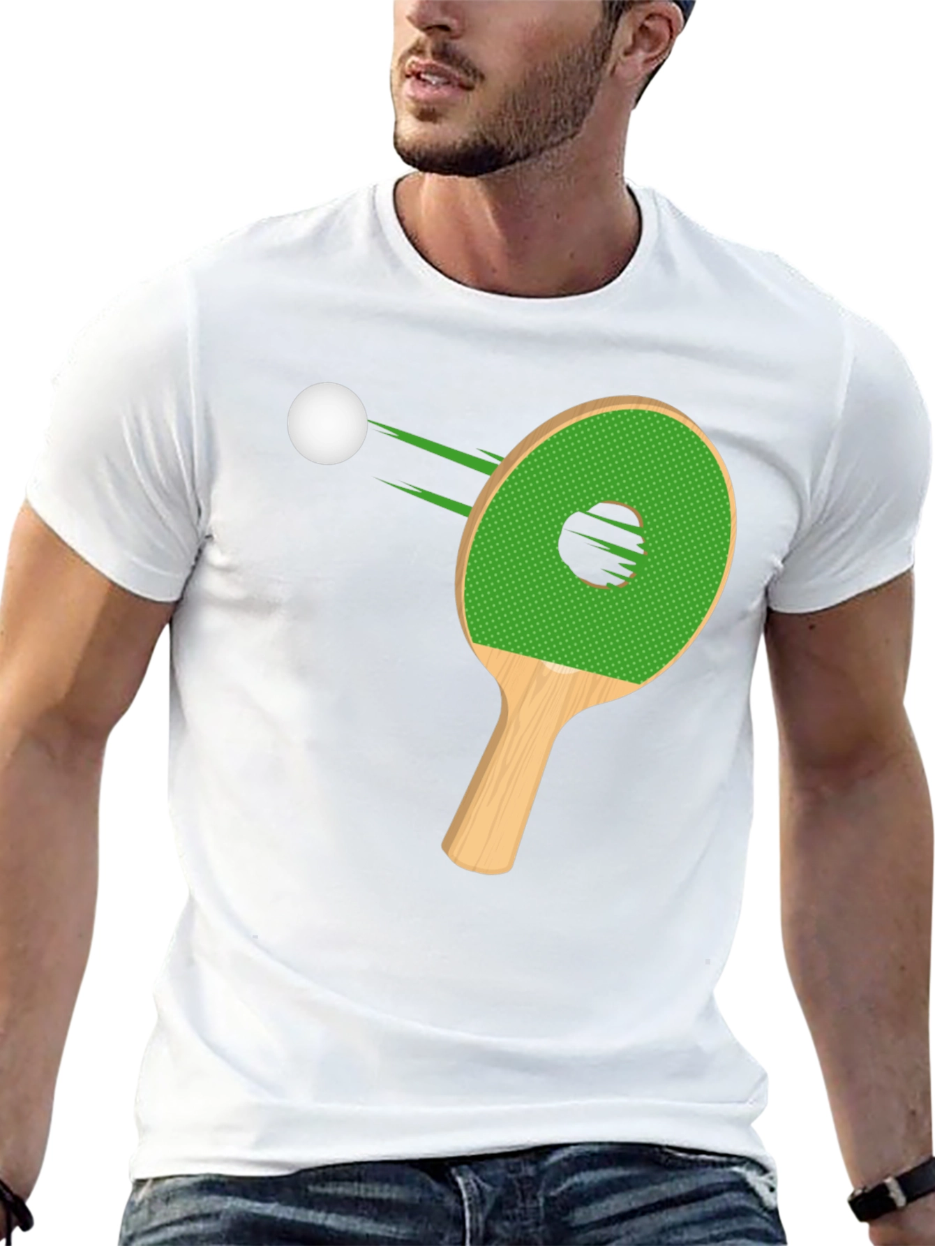 Ping Pong Paddle T-Shirt - Stylish Table Tennis Design