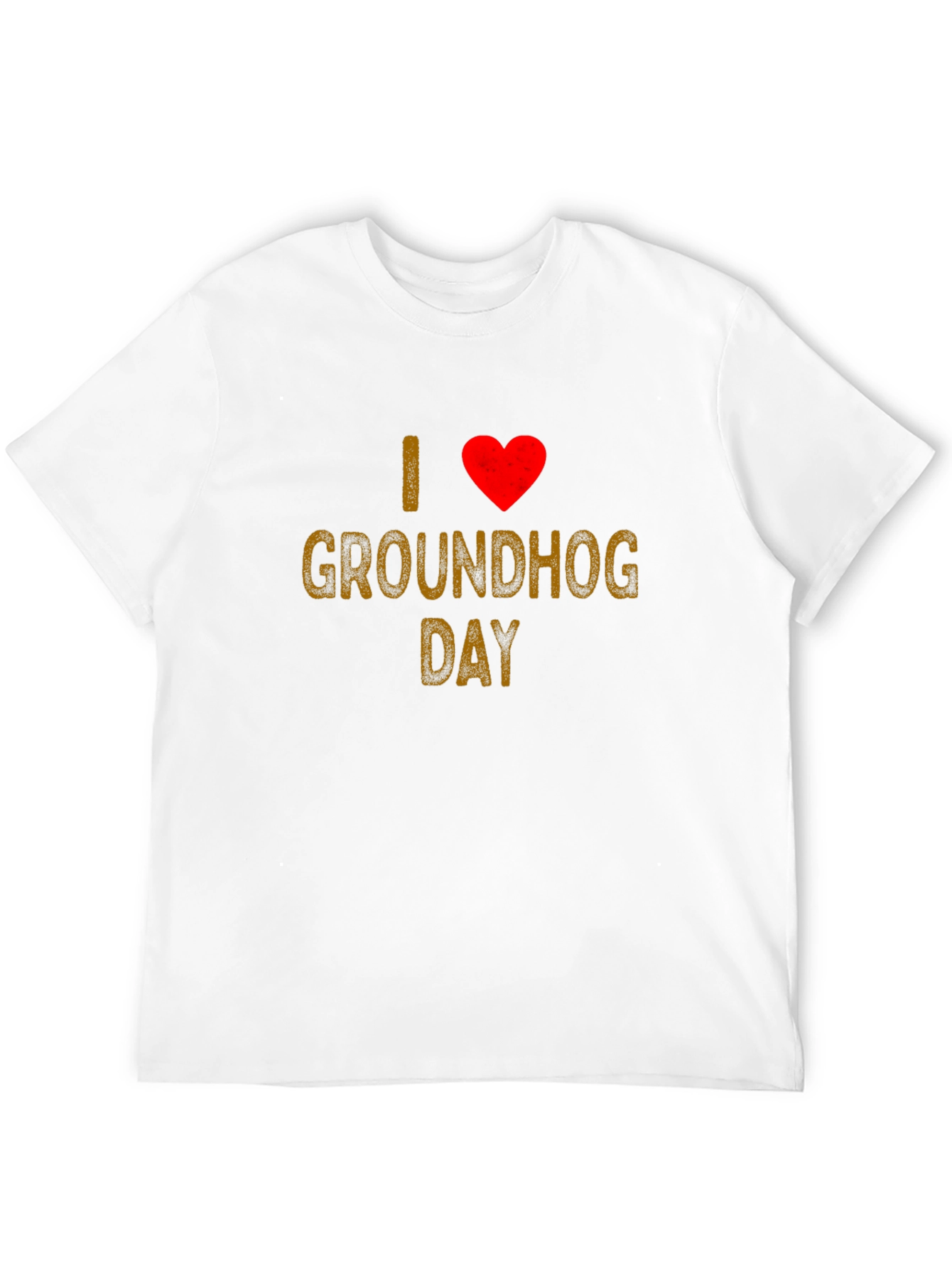 I Love Groundhog Day T-Shirt - Black