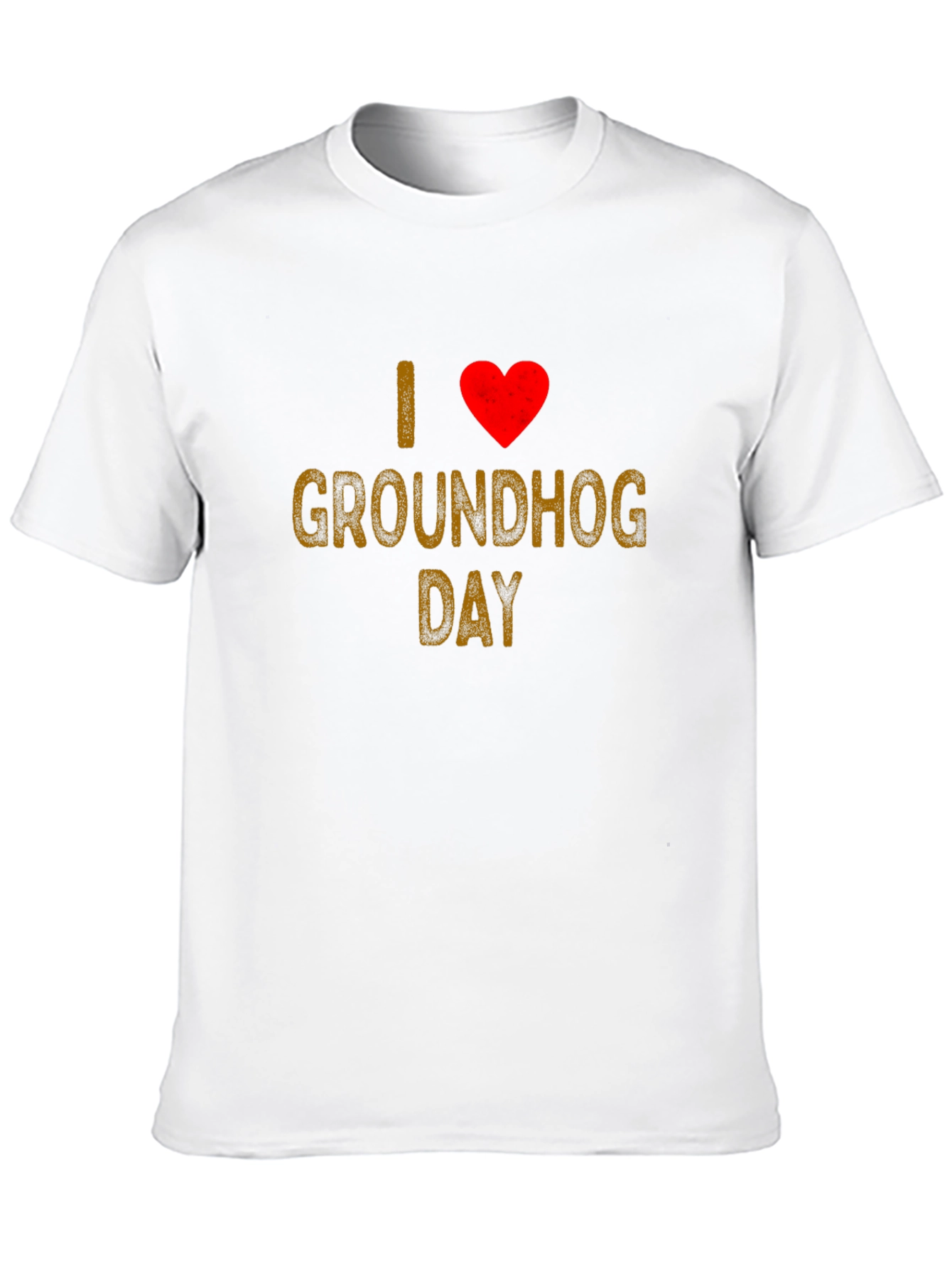I Love Groundhog Day T-Shirt - Black