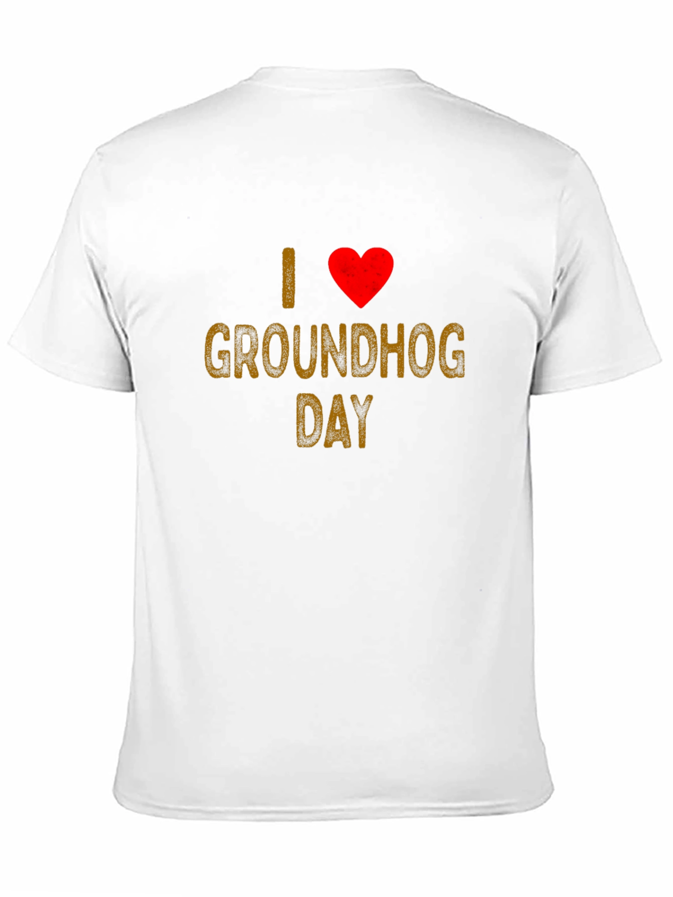 I Love Groundhog Day T-Shirt - Black