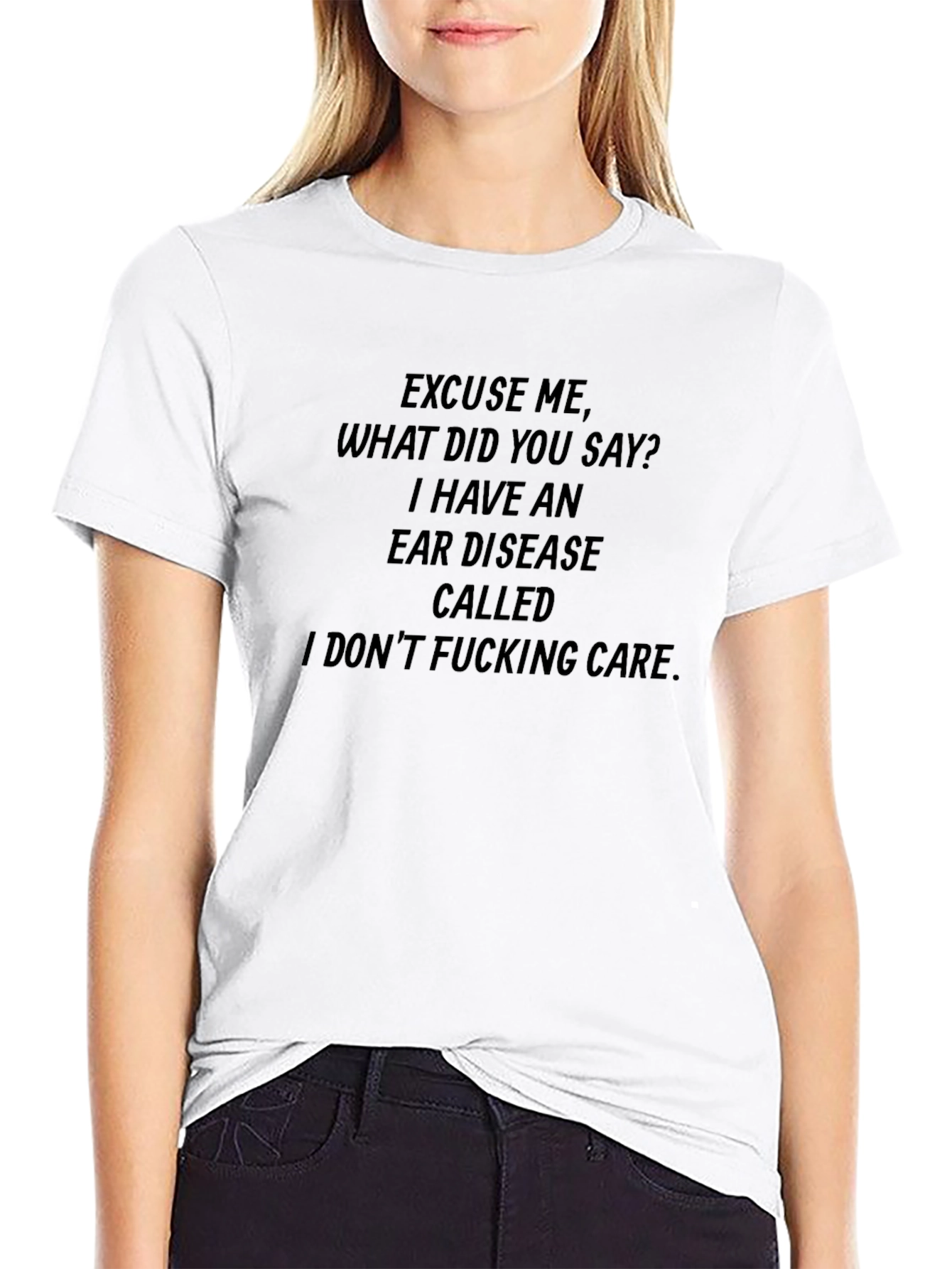 Humorous T-Shirt: I Dont F*cking Care Sarcastic Tee
