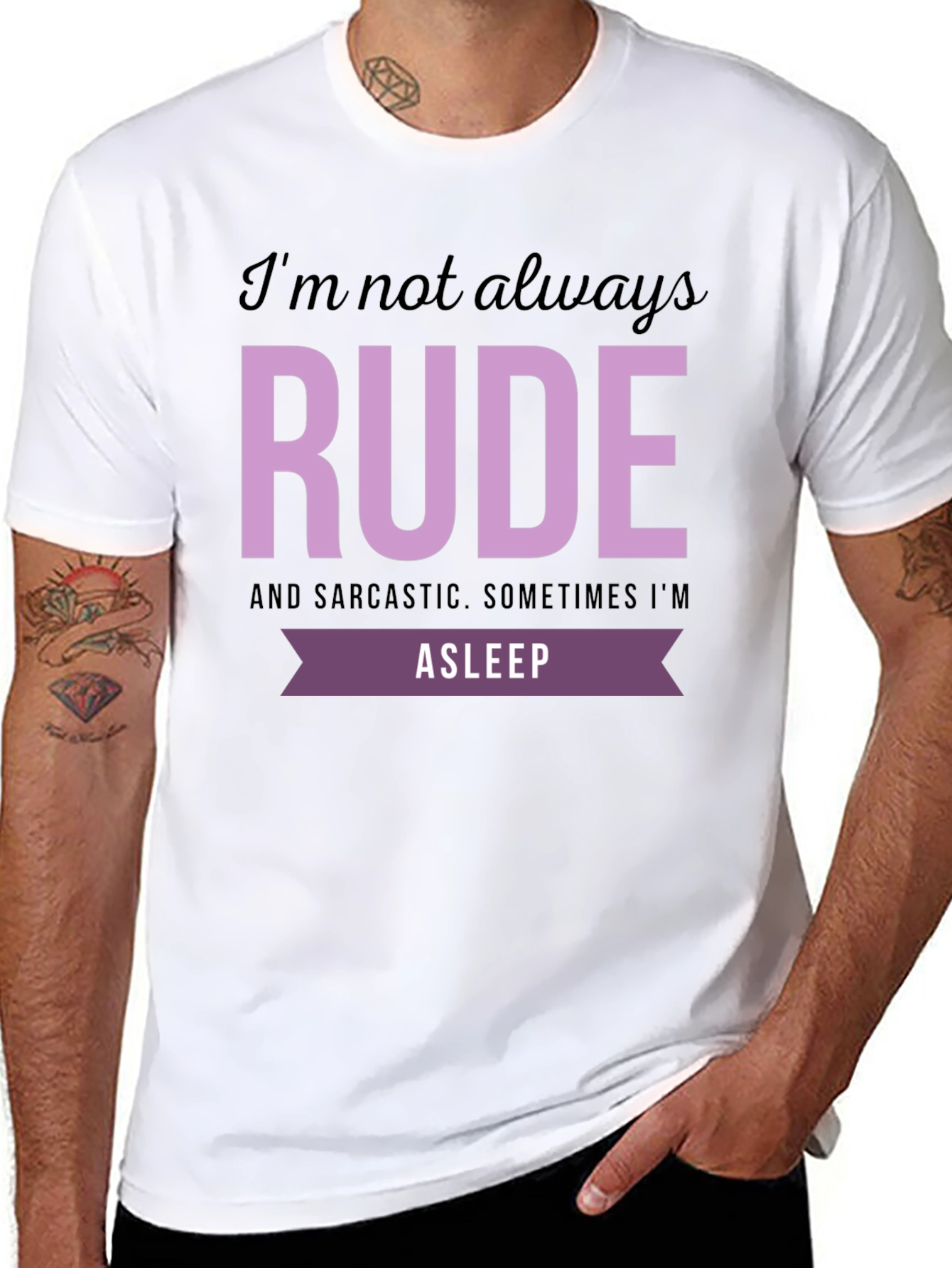 Funny RUDE Graphic T-Shirt