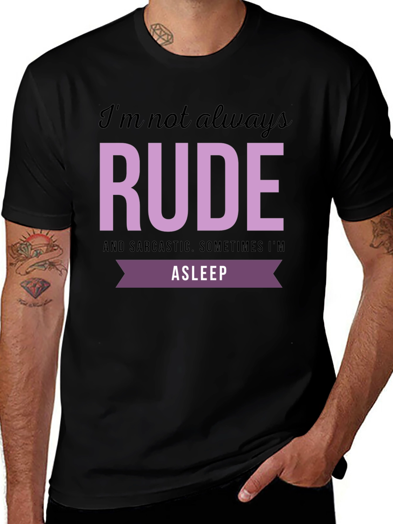 Funny RUDE Graphic T-Shirt