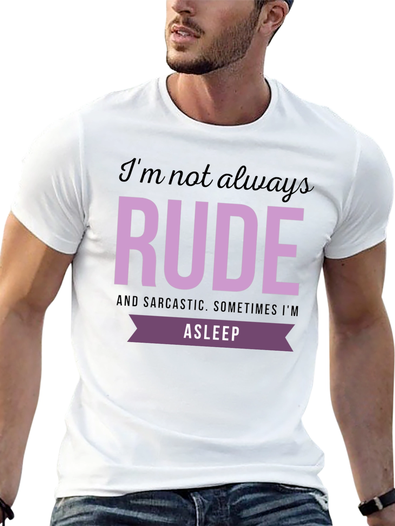 Funny RUDE Graphic T-Shirt