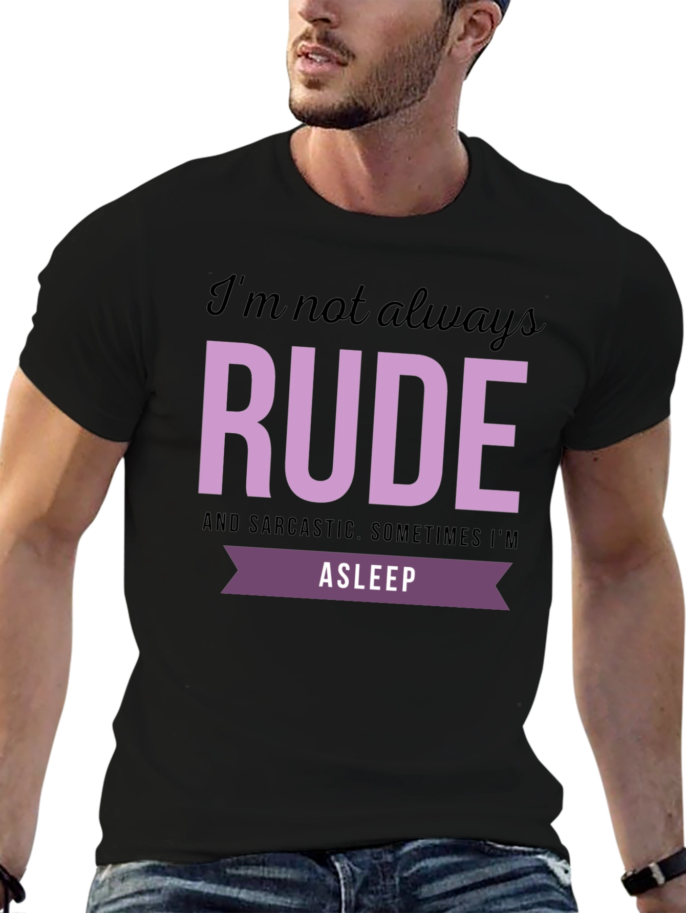 Funny RUDE Graphic T-Shirt