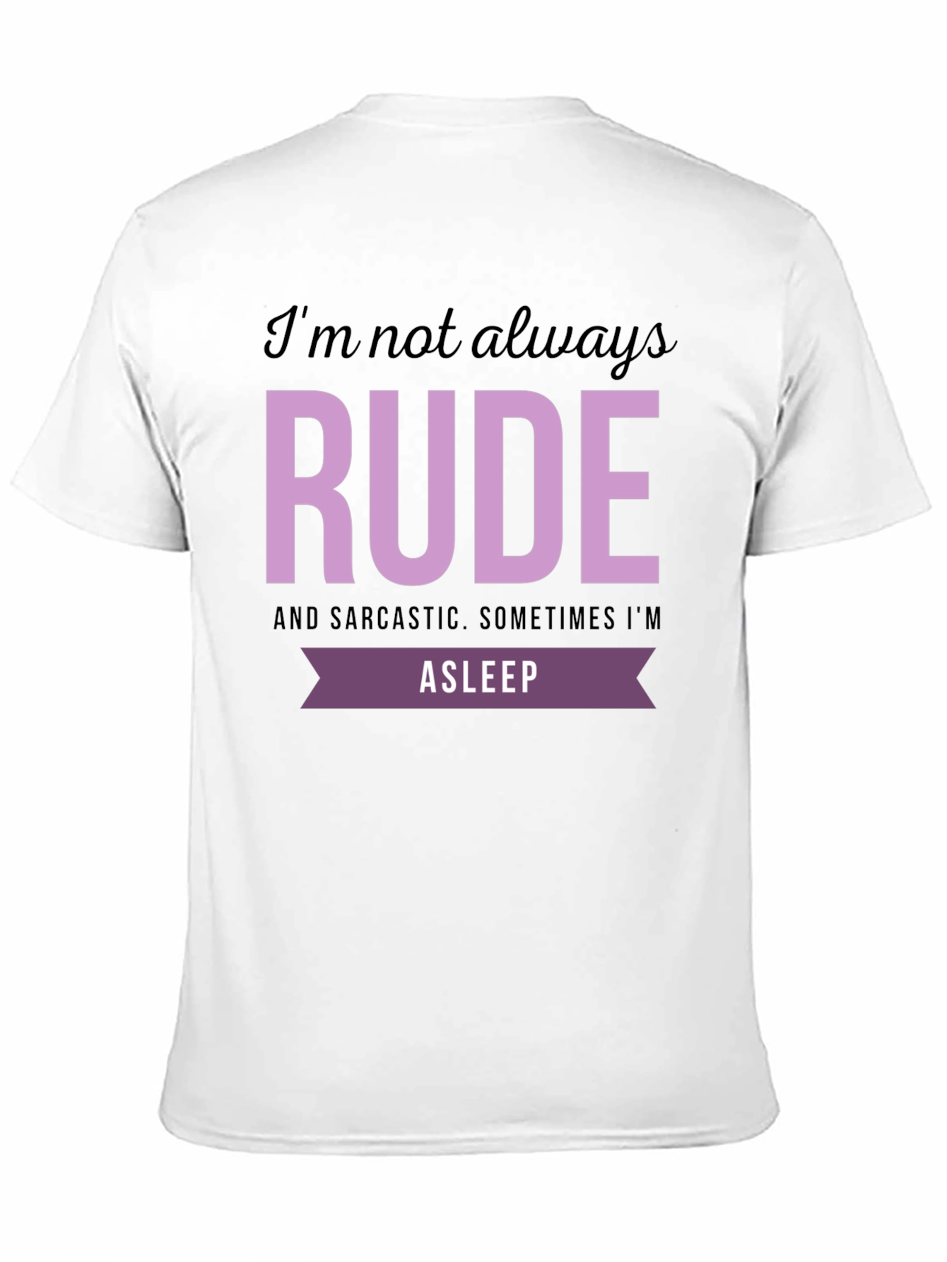 Funny RUDE Graphic T-Shirt