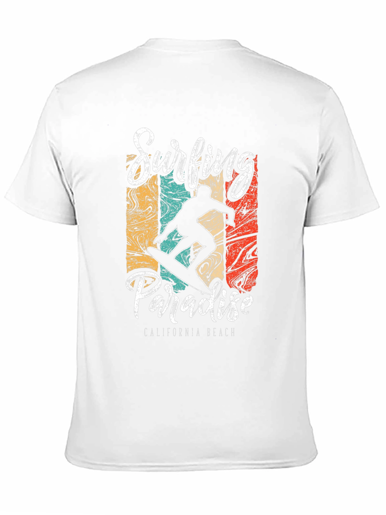 Surfing Paradise Graphic Tee - California Beach Style