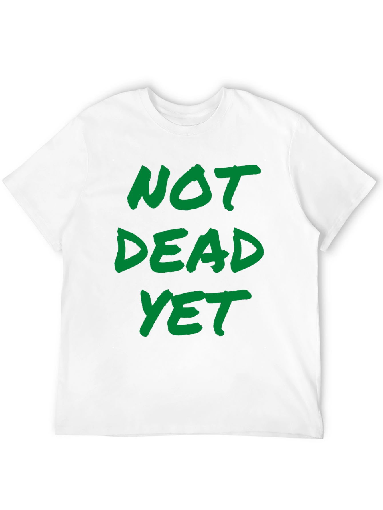 Not Dead Yet Graphic Tee - Black Cotton T-Shirt