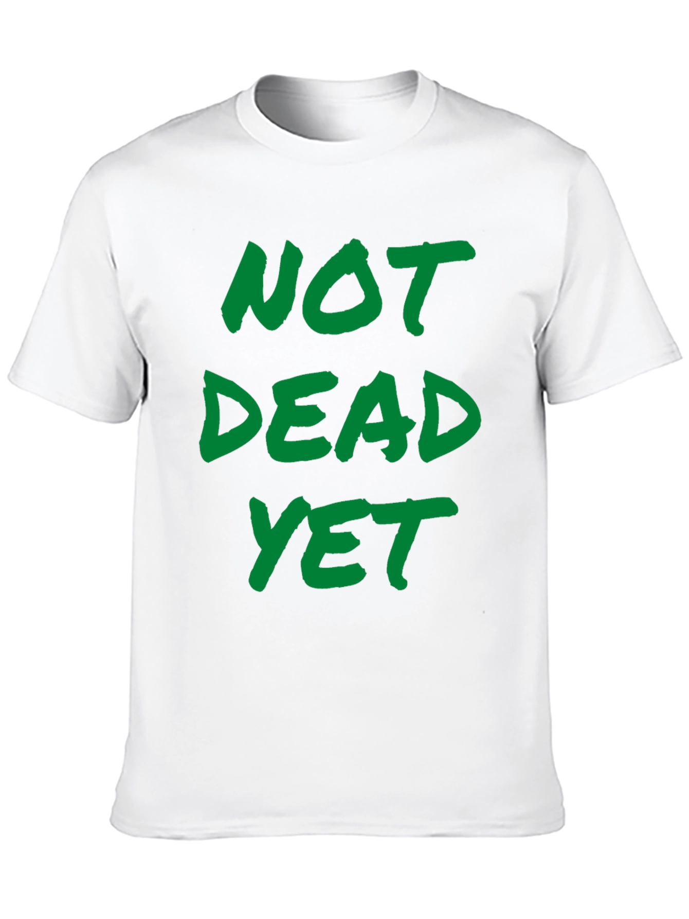Not Dead Yet Graphic Tee - Black Cotton T-Shirt
