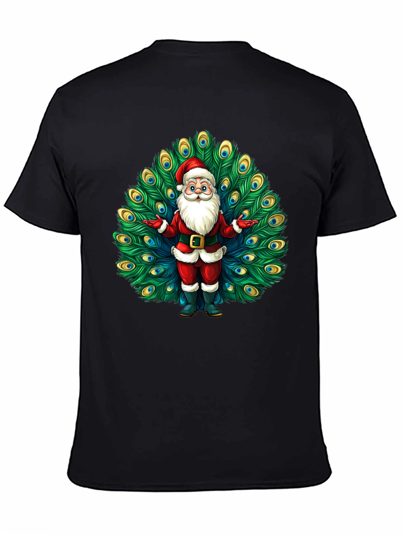 Santa Claus Peacock Tee
